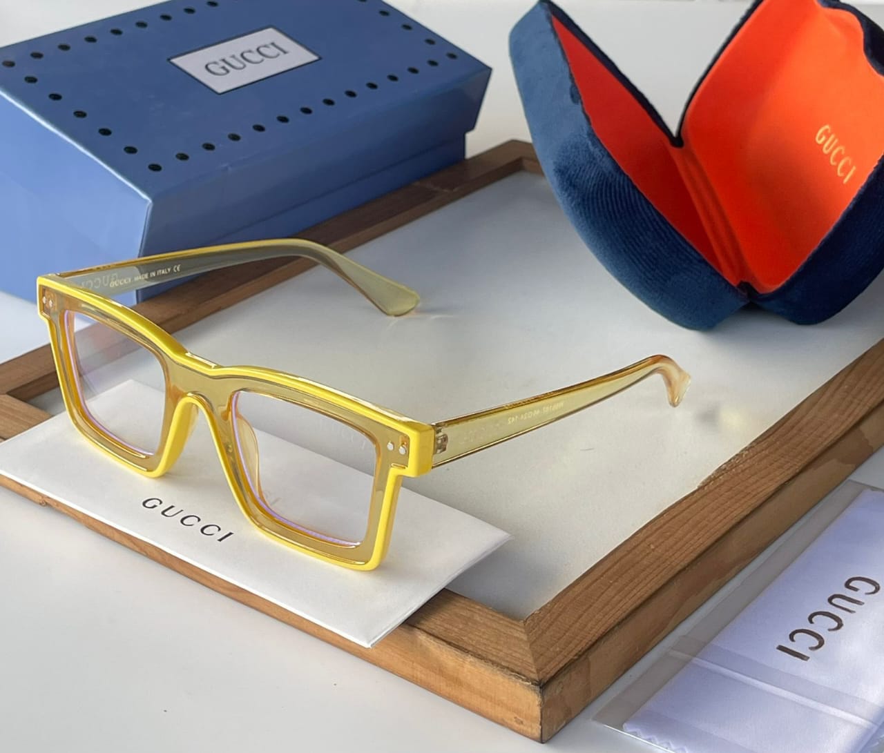 Buy First Copy Gucci Transparent Eyeglasses For Men - Master Quality 7A Mirror at Lowest Price Online India