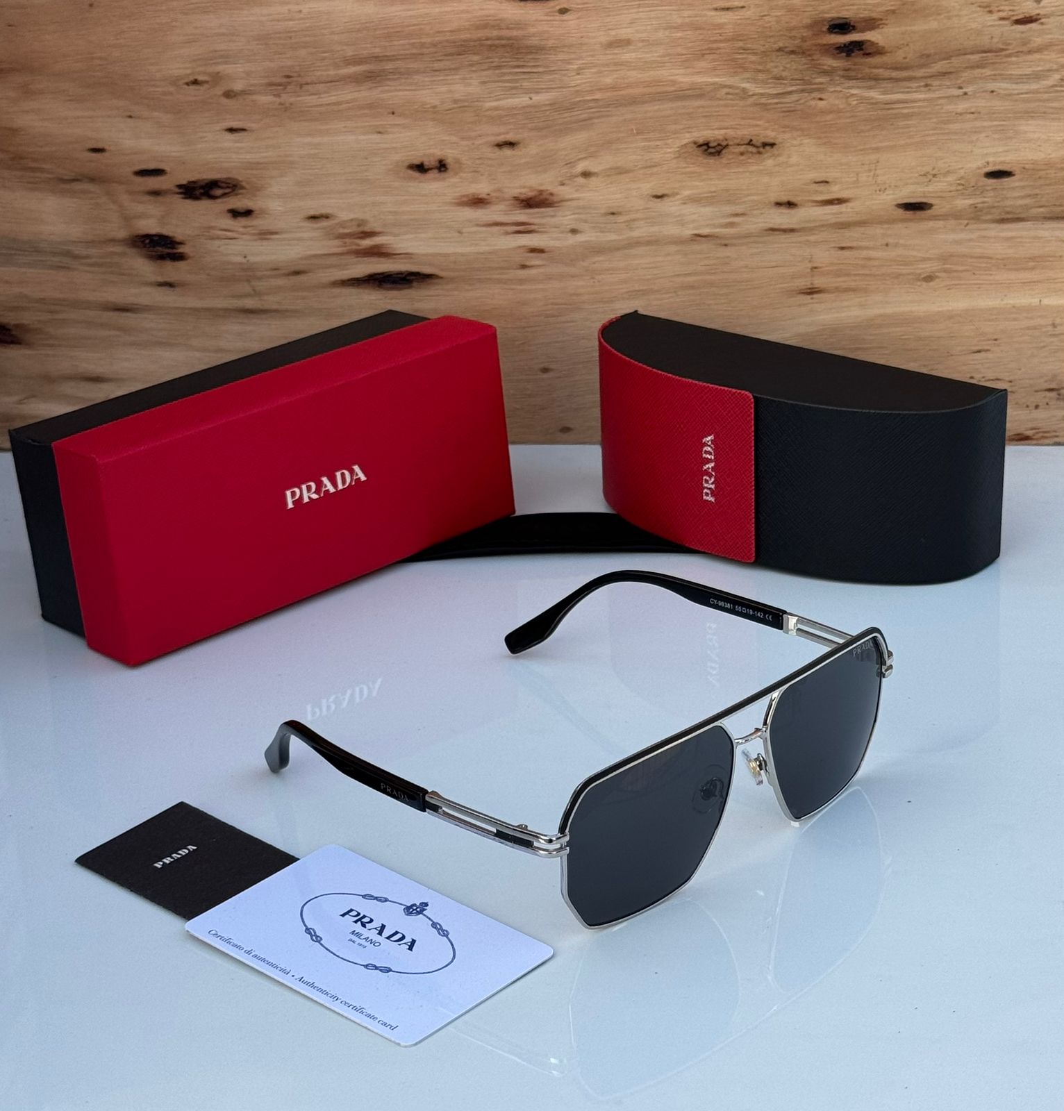 Buy First Copy Prada Aviator Square Sunglasses for Men - Master Quality 7A Mirror at Lowest Price Online India