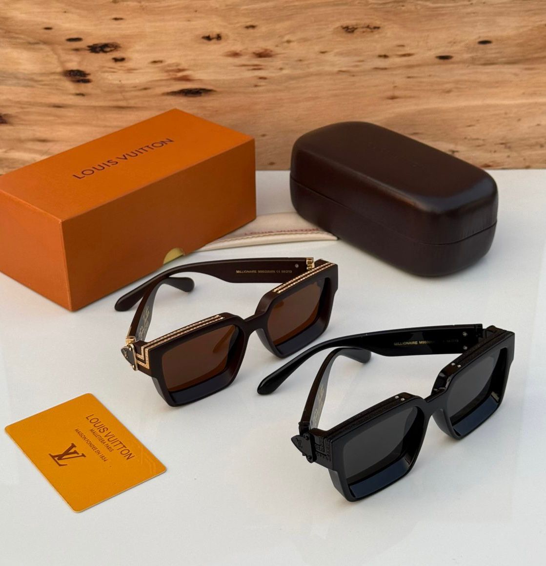 Buy First Copy Louis Vuitton 1.1 Millionaires Square Sunglasses for Men - Master Quality 7A Mirror at Lowest Price Online India