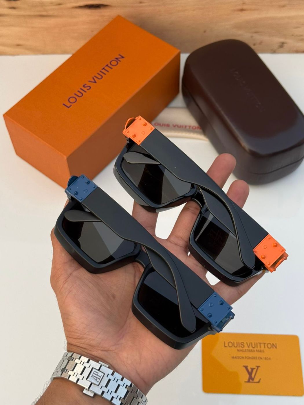 Buy First Copy Louis Vuitton 1.1 Millionaires Square Sunglasses for Men - Master Quality 7A Mirror at Lowest Price Online India