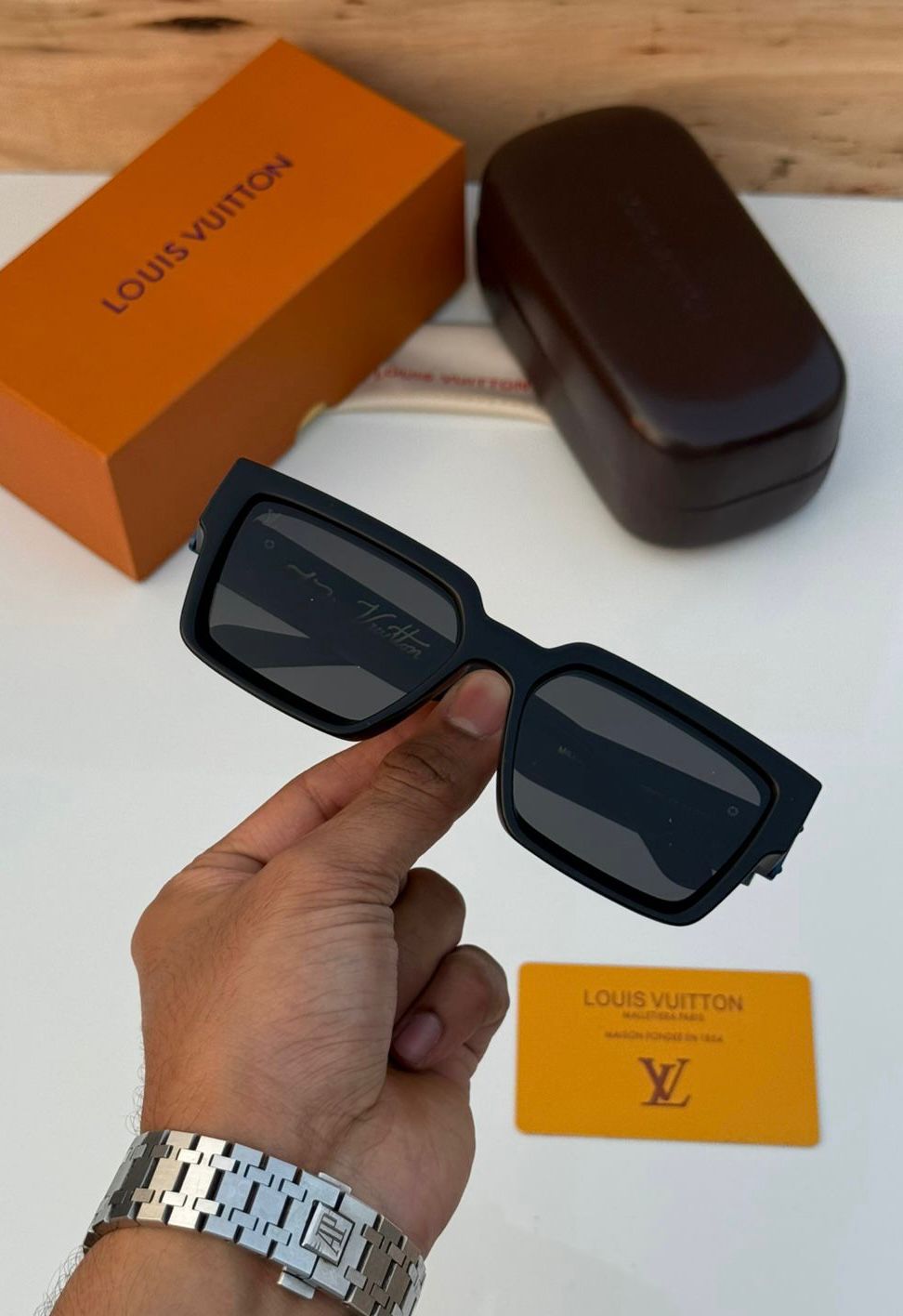 Buy First Copy Louis Vuitton 1.1 Millionaires Square Sunglasses for Men - Master Quality 7A Mirror at Lowest Price Online India