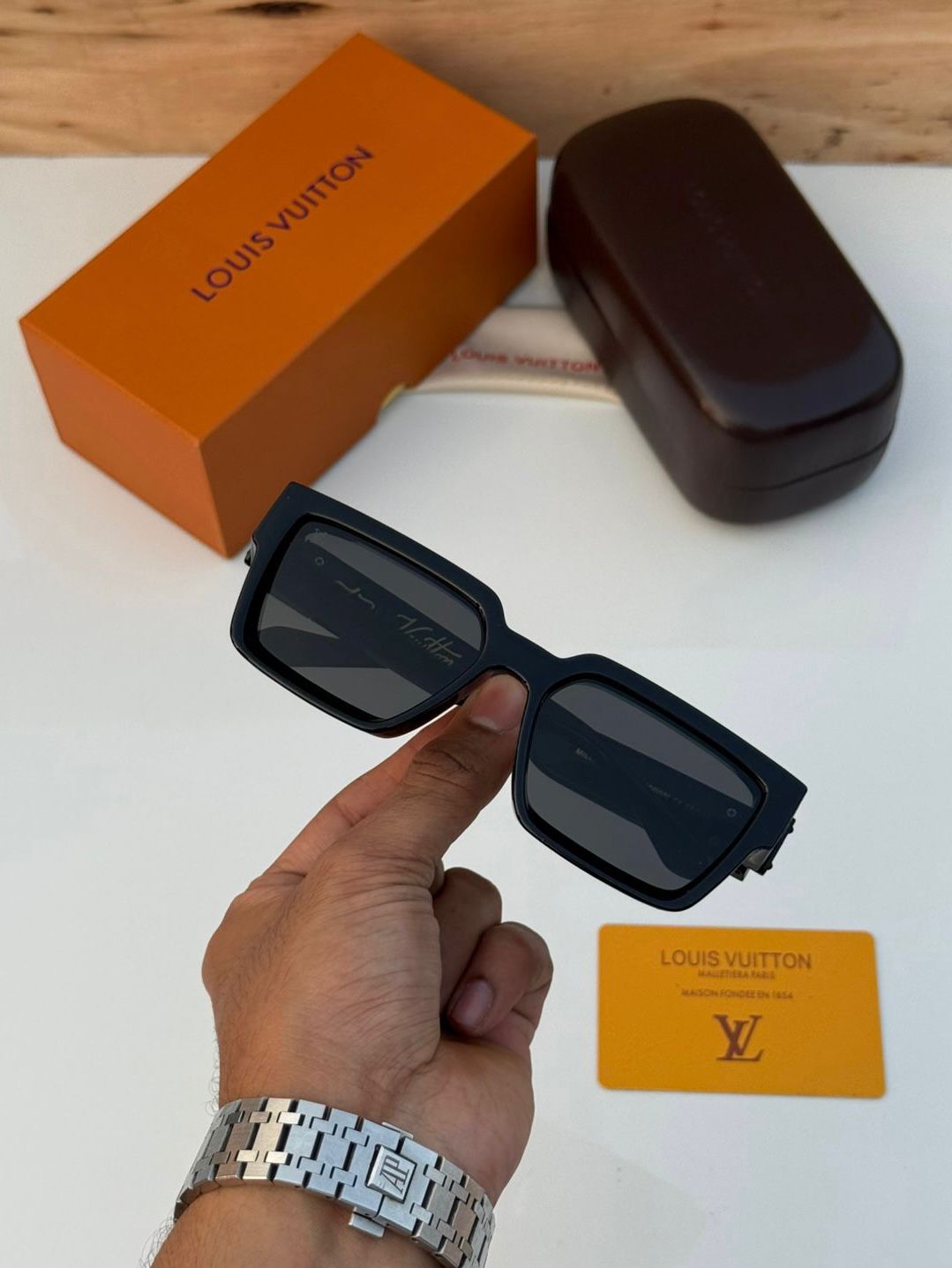 Buy First Copy Louis Vuitton 1.1 Millionaires Square Sunglasses for Men - Master Quality 7A Mirror at Lowest Price Online India