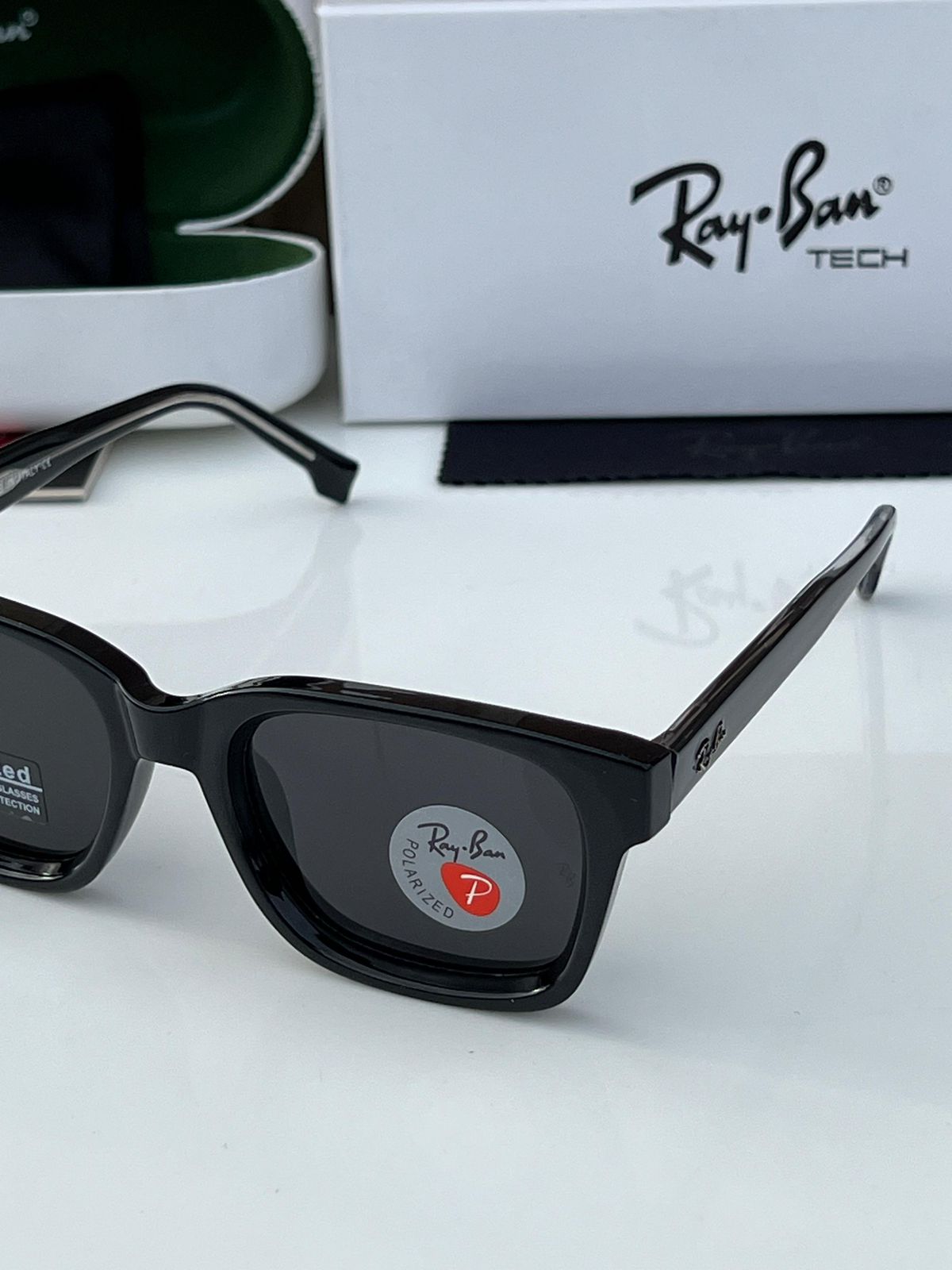 Buy First Copy Ray-Ban Wayfarer Tech Polarized Sunglasses for Men - Master Quality 7A Mirror at Lowest Price Online India