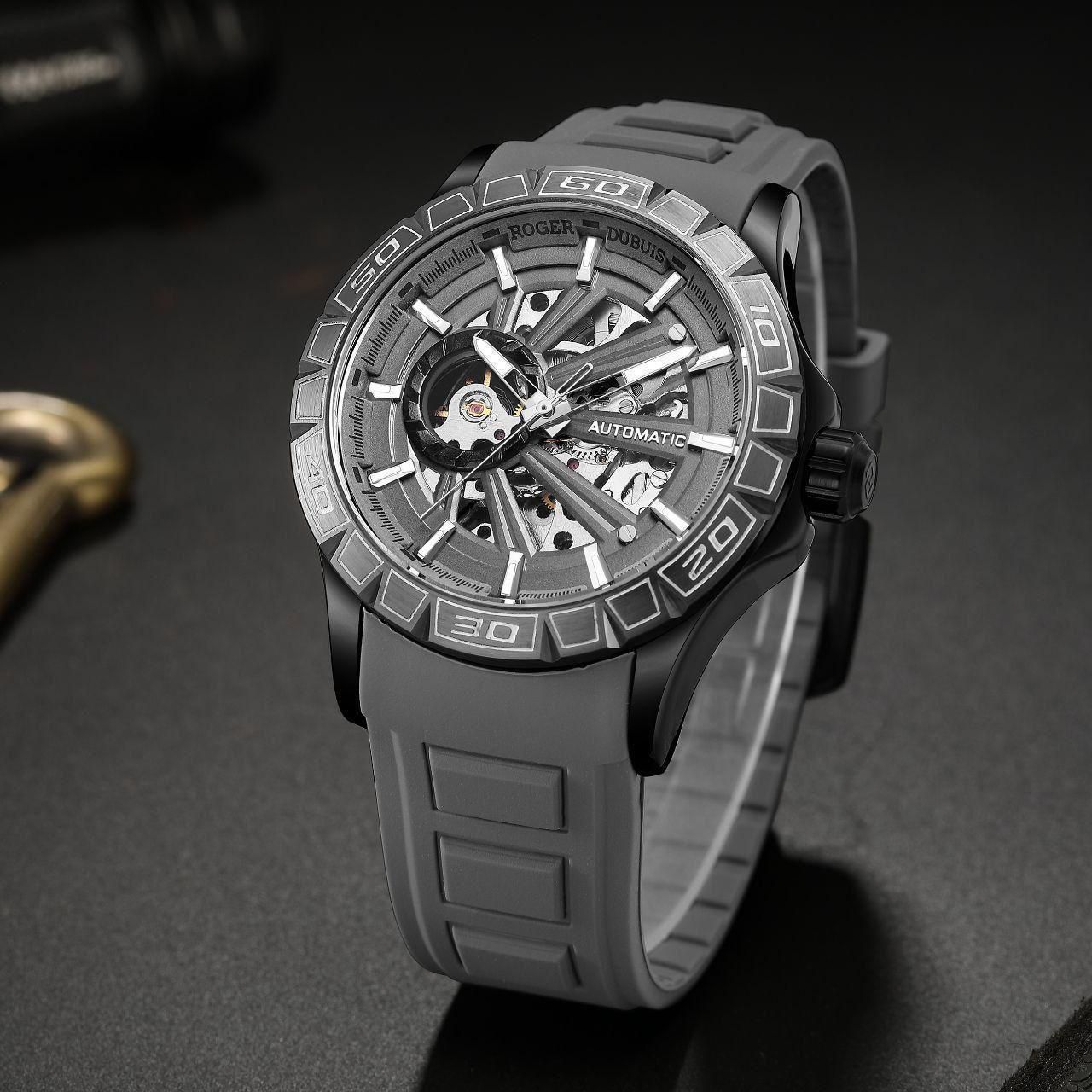 Buy First Copy Roger Dubuis Axial Master Automatic Skeleton Watch for Men 44mm - Master Quality 7A Mirror at Lowest Price Online India