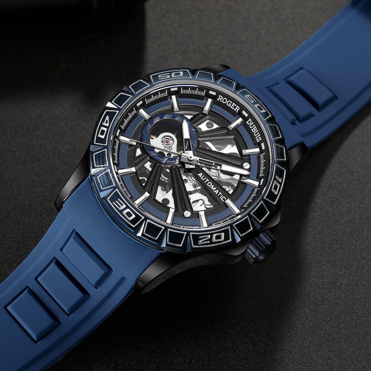 Buy First Copy Roger Dubuis Axial Master Automatic Skeleton Watch for Men 44mm - Master Quality 7A Mirror at Lowest Price Online India