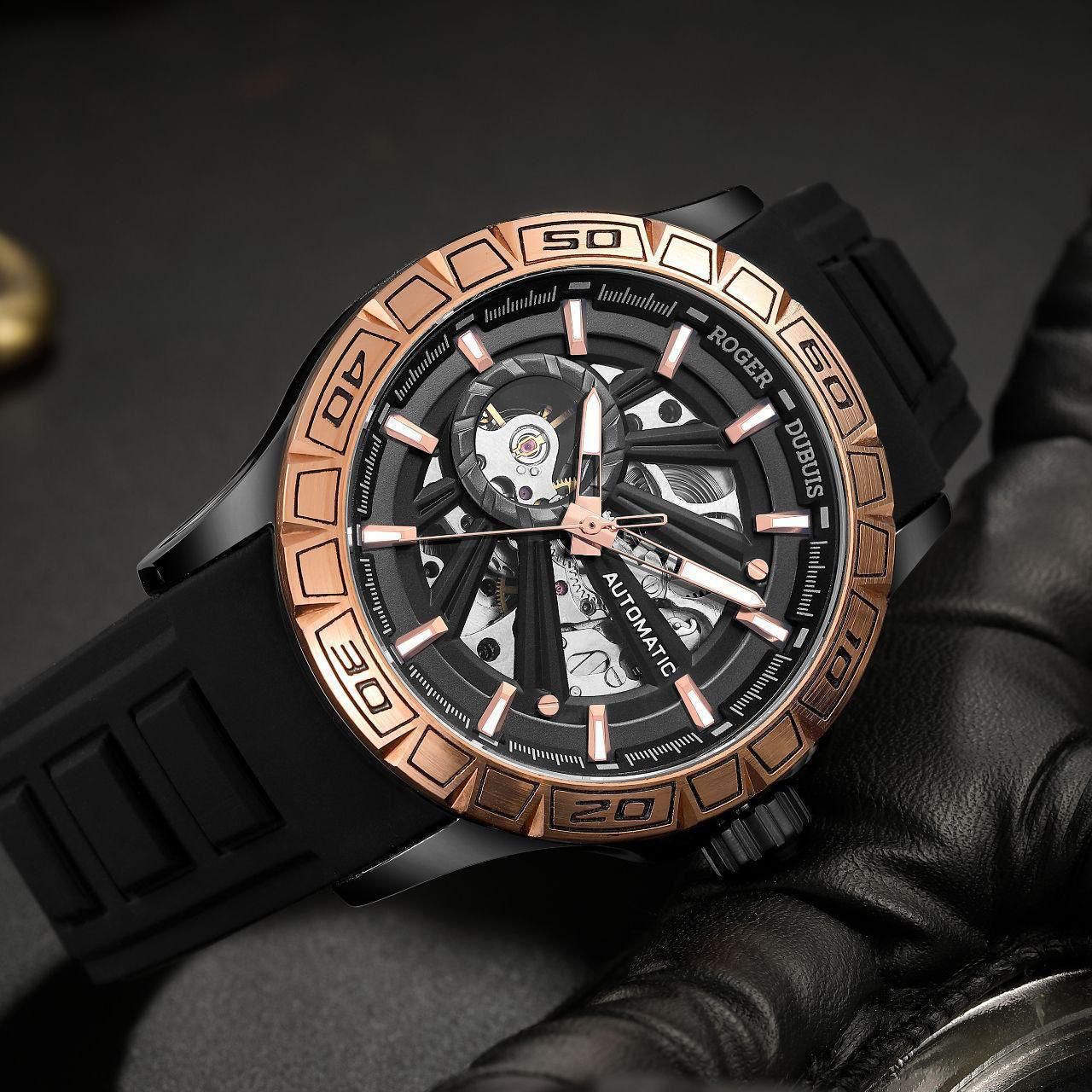 Buy First Copy Roger Dubuis Axial Master Automatic Skeleton Watch for Men 44mm - Master Quality 7A Mirror at Lowest Price Online India