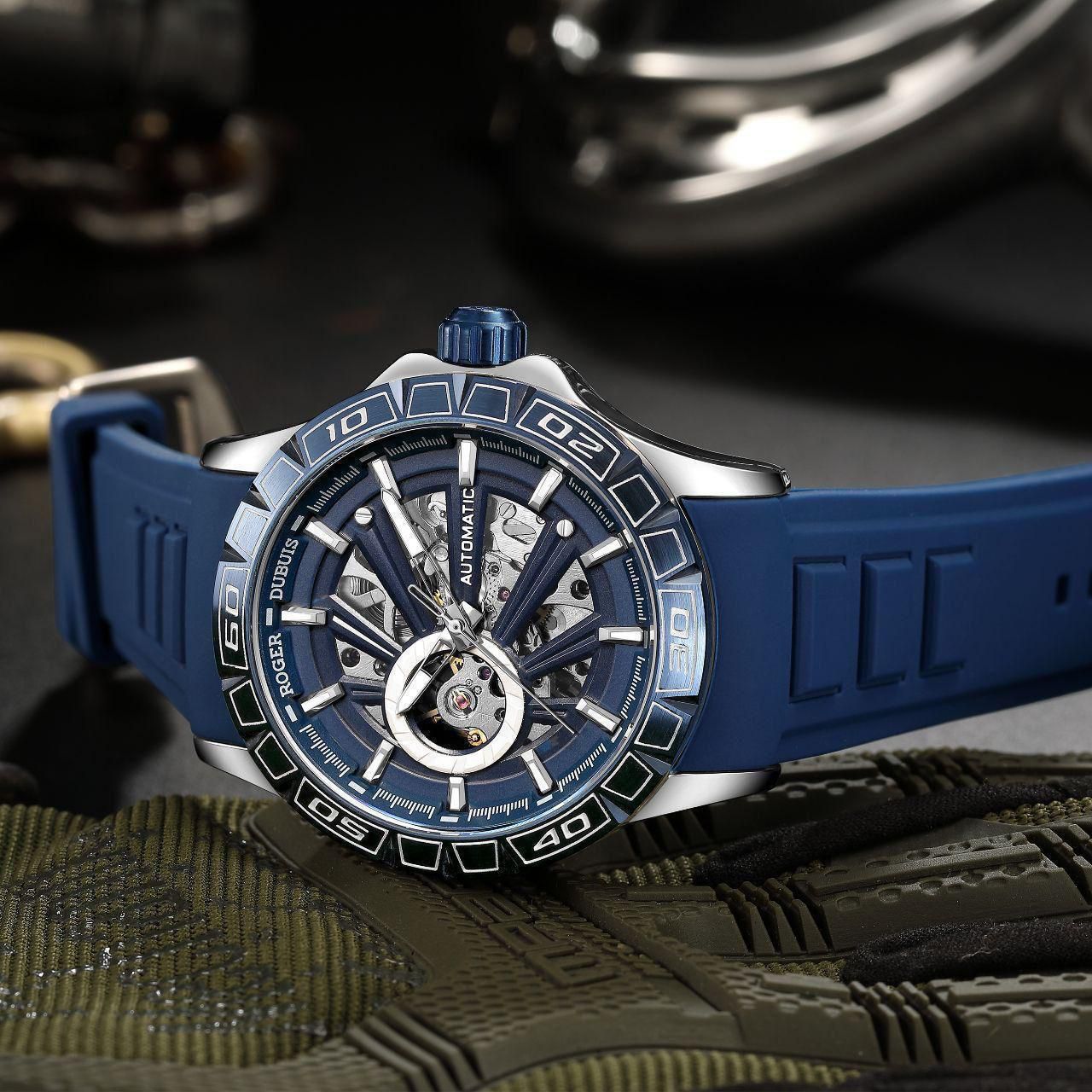 Buy First Copy Roger Dubuis Axial Master Automatic Skeleton Watch for Men 44mm - Master Quality 7A Mirror at Lowest Price Online India