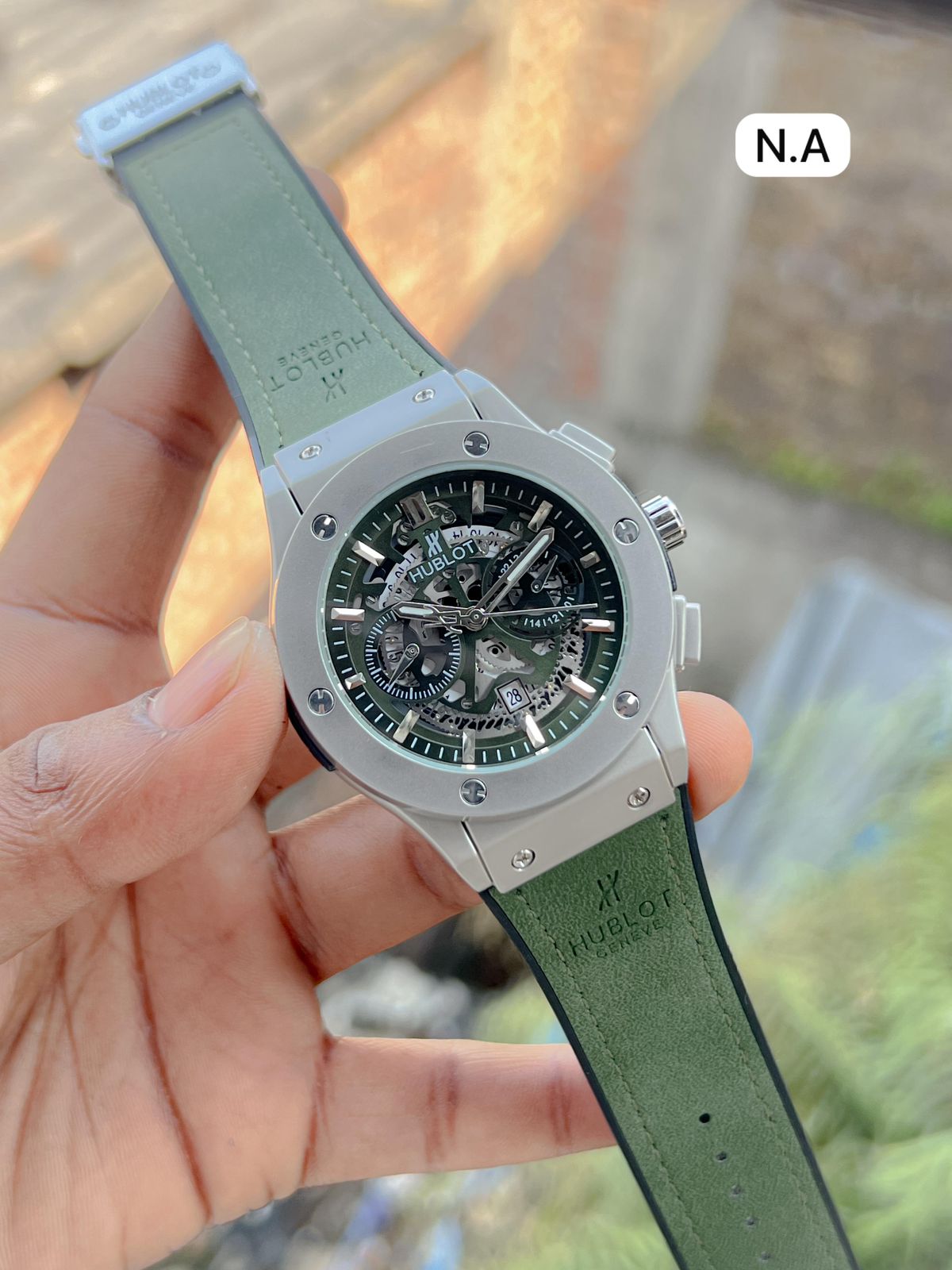 Buy First Copy Hublot Black Skeleton Dial Men’s Watch – Premium Rubber Strap - Master Quality 7A Mirror at Lowest Price Online India