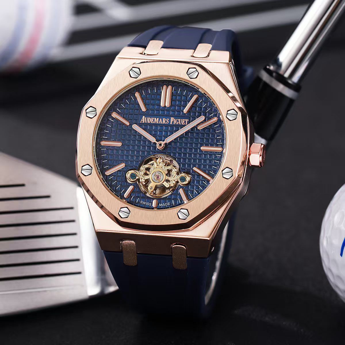 Buy First Copy Audemars Piguet Royal Oak Tourbillon Green Dial Men’s Automatic Watch 42mm - Master Quality 7A Mirror at Lowest Price Online India