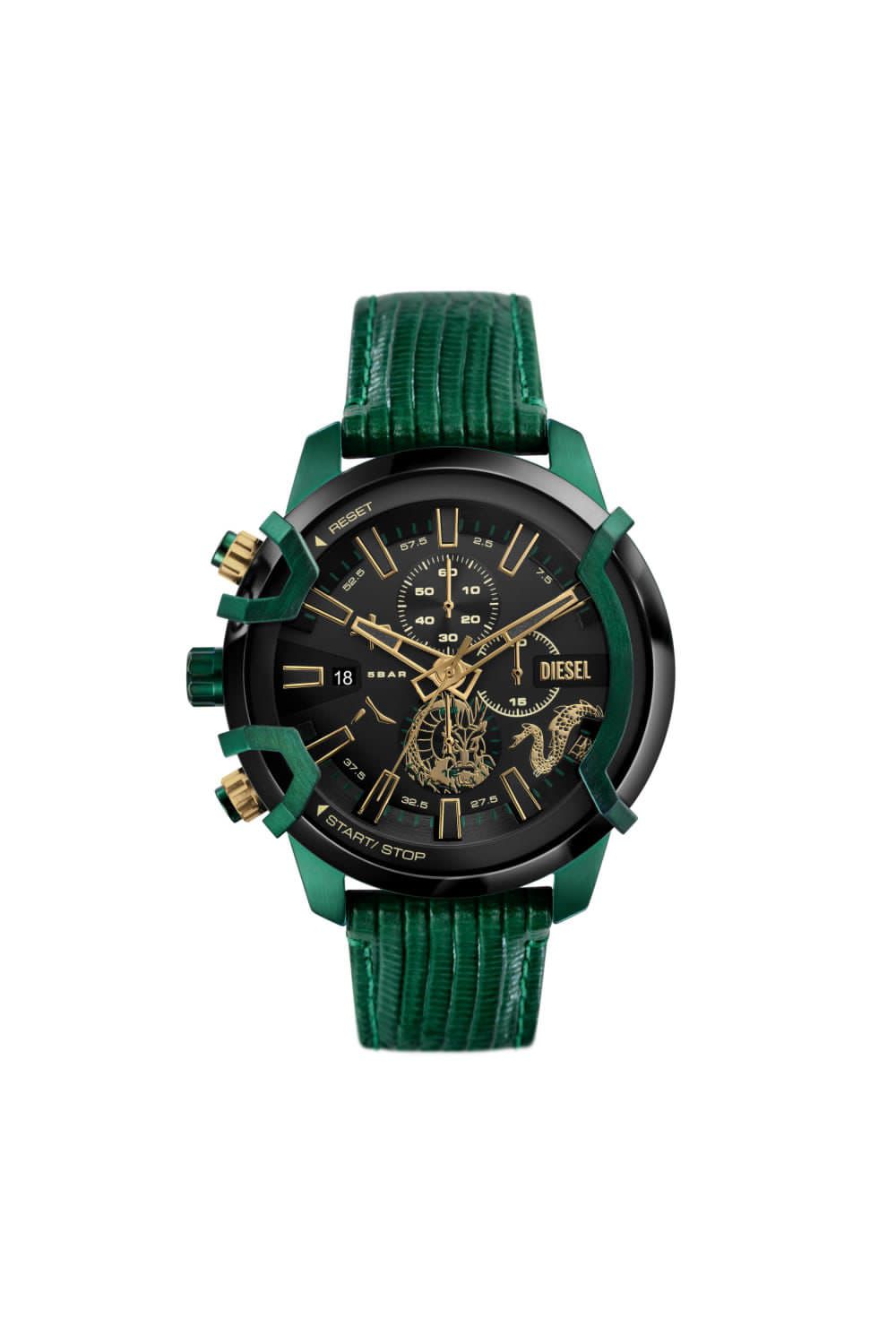 Buy First Copy Diesel Griffed DZ4651 Chronograph Men’s Watch 48mm Leather Strap - Master Quality 7A Mirror at Lowest Price Online India