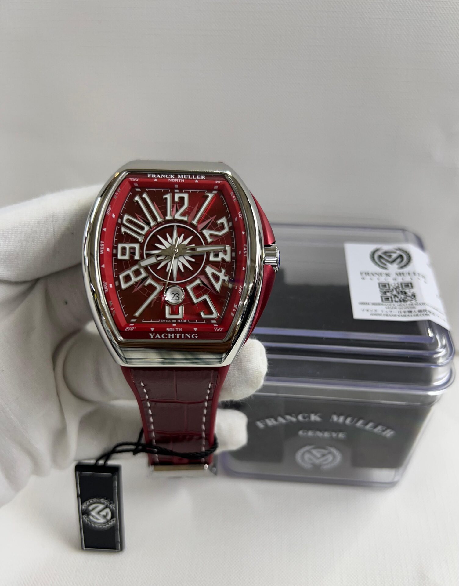Buy First Copy Franck Muller Vanguard Yachting Men’s Watch Leather Strap - Master Quality 7A Mirror at Lowest Price Online India