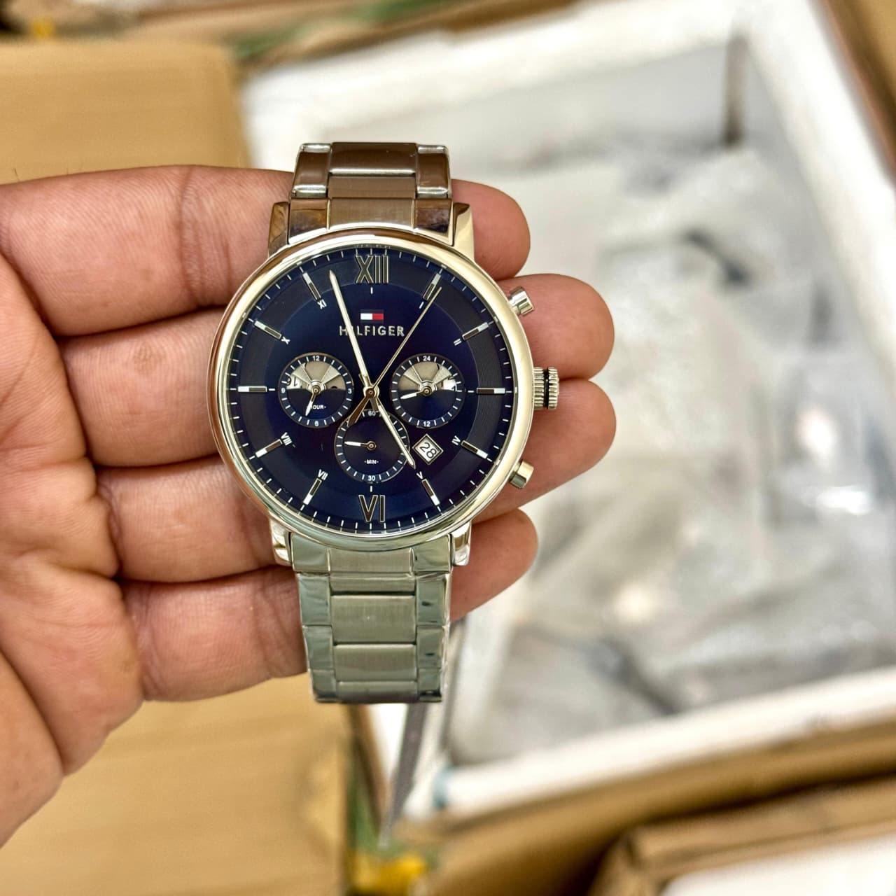 Buy First Copy Tommy Hilfiger Carly Chronograph Men’s Watch 41mm Quartz - Master Quality 7A Mirror at Lowest Price Online India