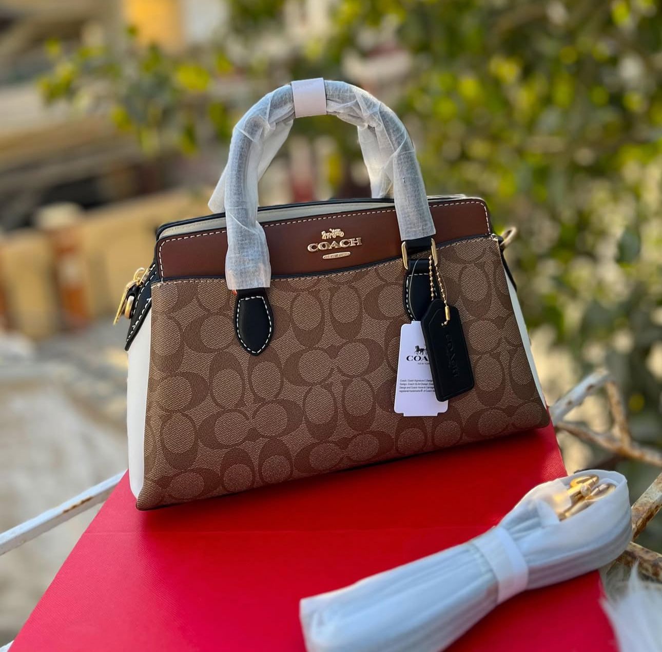 Buy First Copy Coach Darcie Medium Carryall Bag For Women - Master Quality 7A Mirror at Lowest Price Online India
