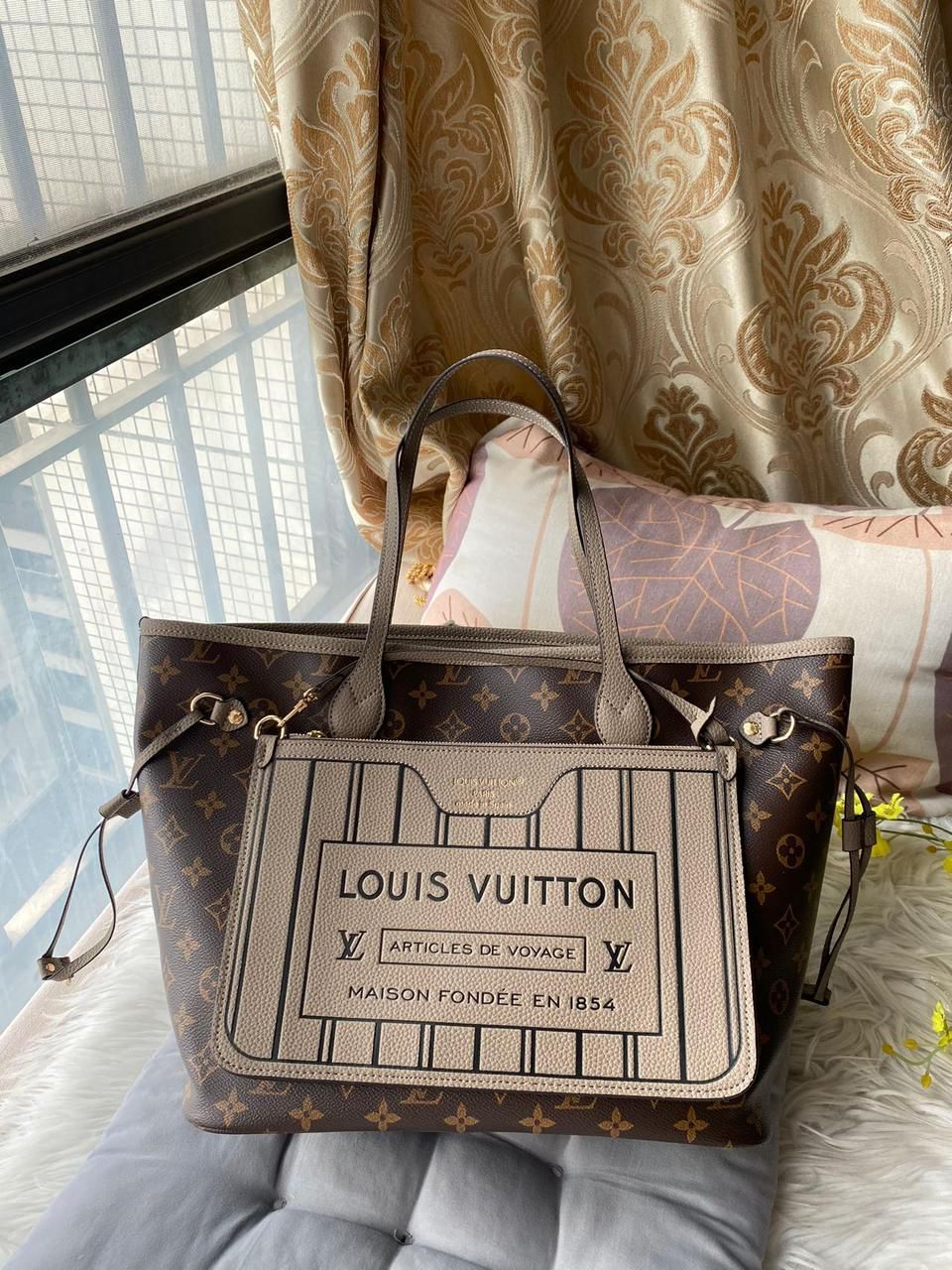 Buy First Copy Louis Vuitton Neverfull Inside Out Women Tote Bag - Master Quality 7A Mirror at Lowest Price Online India