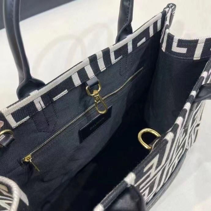 Buy First Copy Balmain Sac Cabas B-Army 42 Jacquard Women Tote Bag - Master Quality 7A Mirror at Lowest Price Online India