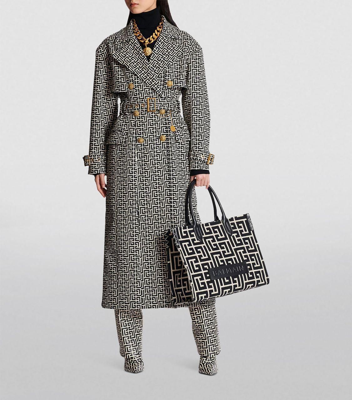 Buy First Copy Balmain Sac Cabas B-Army 42 Jacquard Women Tote Bag - Master Quality 7A Mirror at Lowest Price Online India