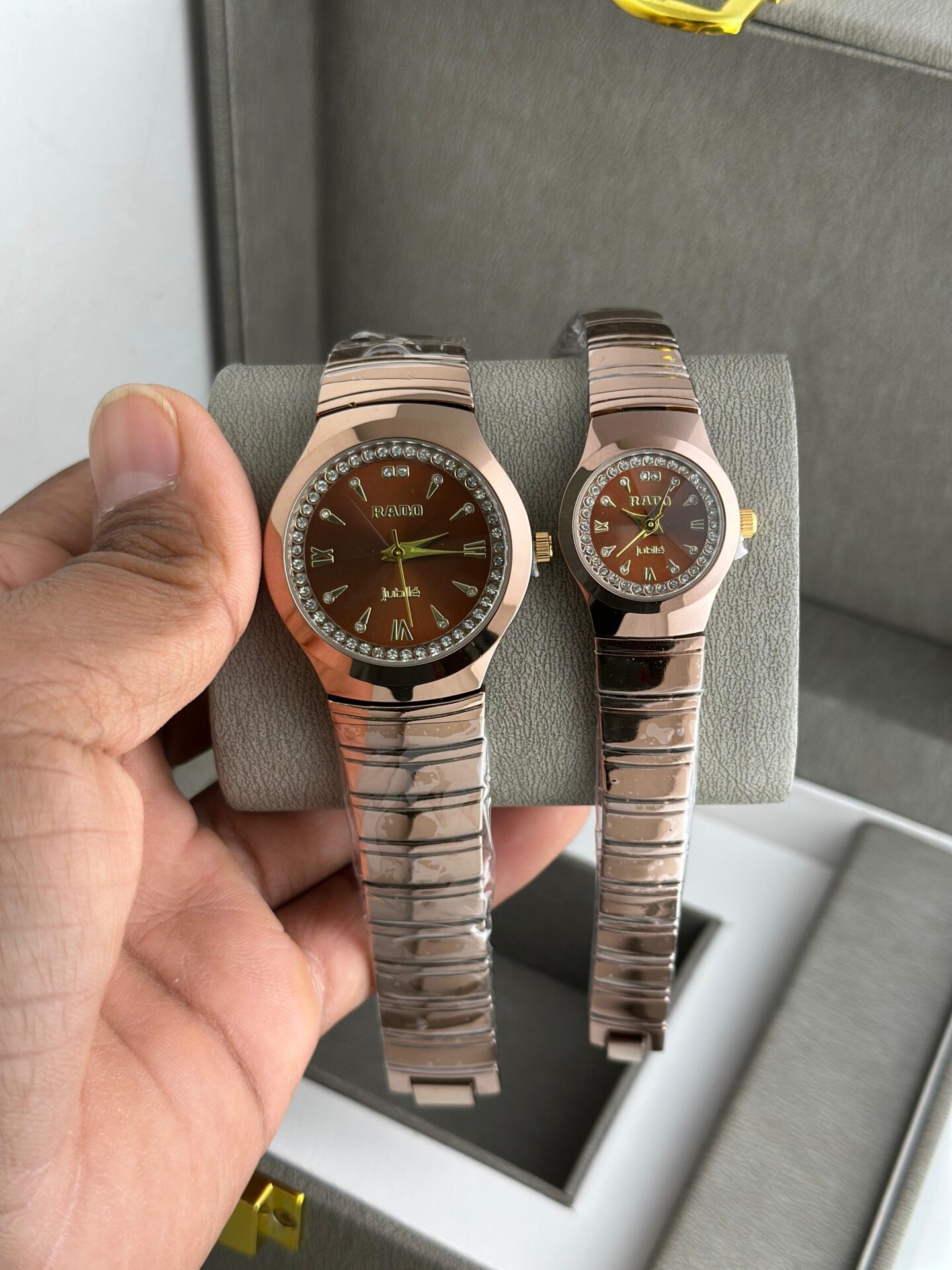Buy First Copy Rado Couple Watches Premium Gift Set for Him & Her - Master Quality 7A Mirror at Lowest Price Online India