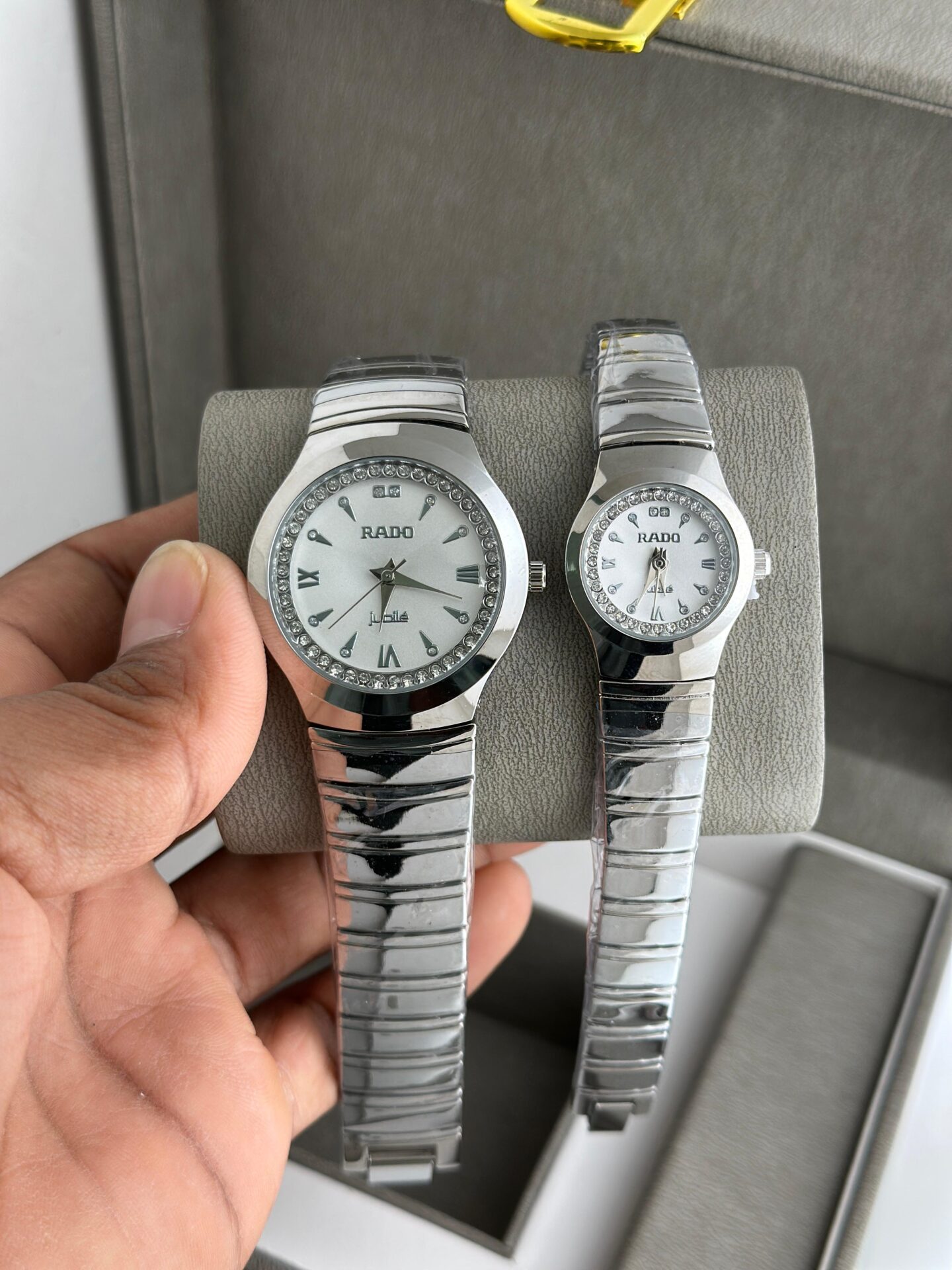 Buy First Copy Rado Couple Watches Premium Gift Set for Him & Her - Master Quality 7A Mirror at Lowest Price Online India