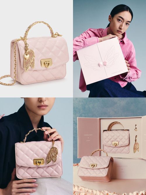 Buy First Copy Charles & Keith Cressida Quilted QIKI 2025 Women Sling Bags - Master Quality 7A Mirror at Lowest Price Online India