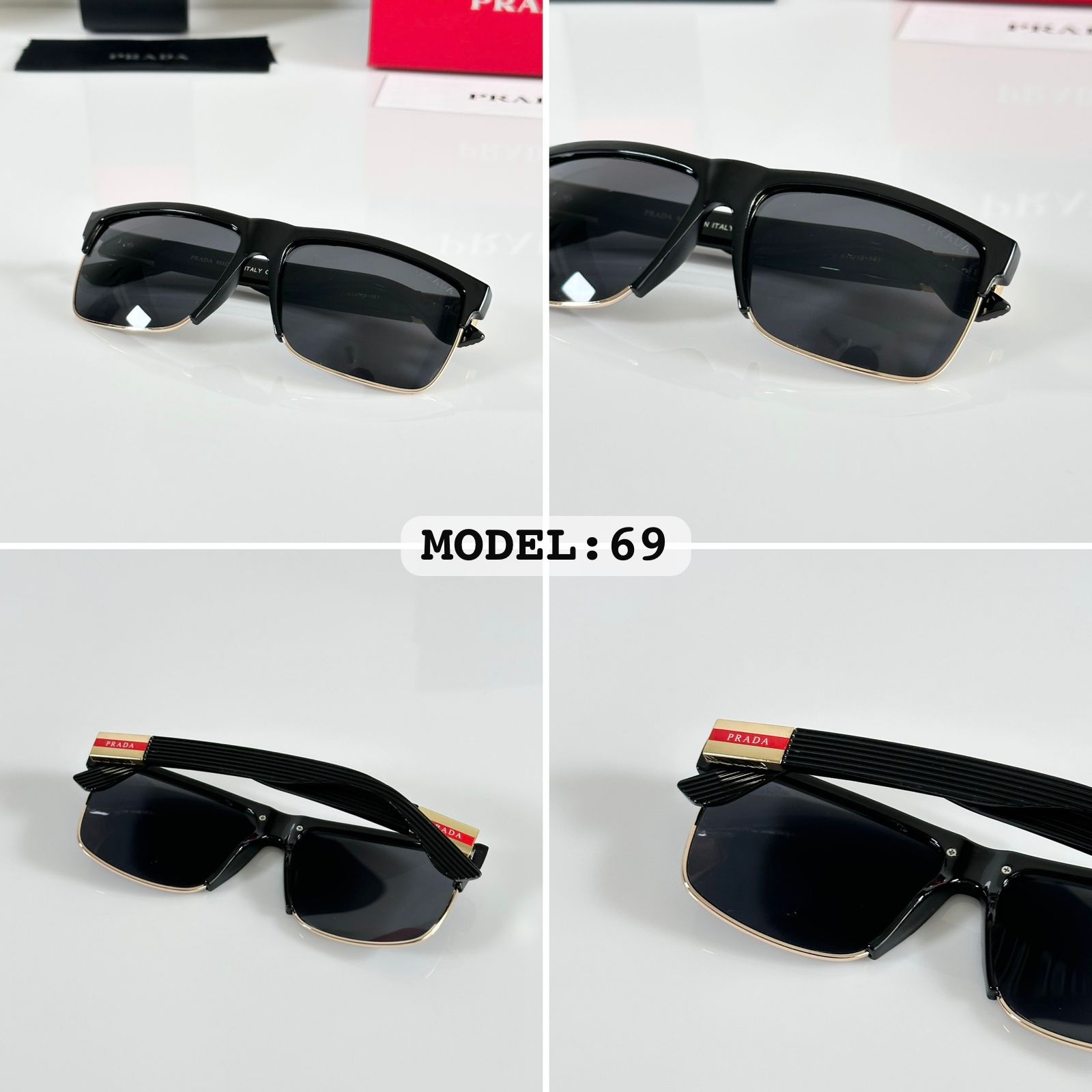 Buy First Copy Prada Men’s Sunglasses Rectangle Frame - Master Quality 7A Mirror at Lowest Price Online India