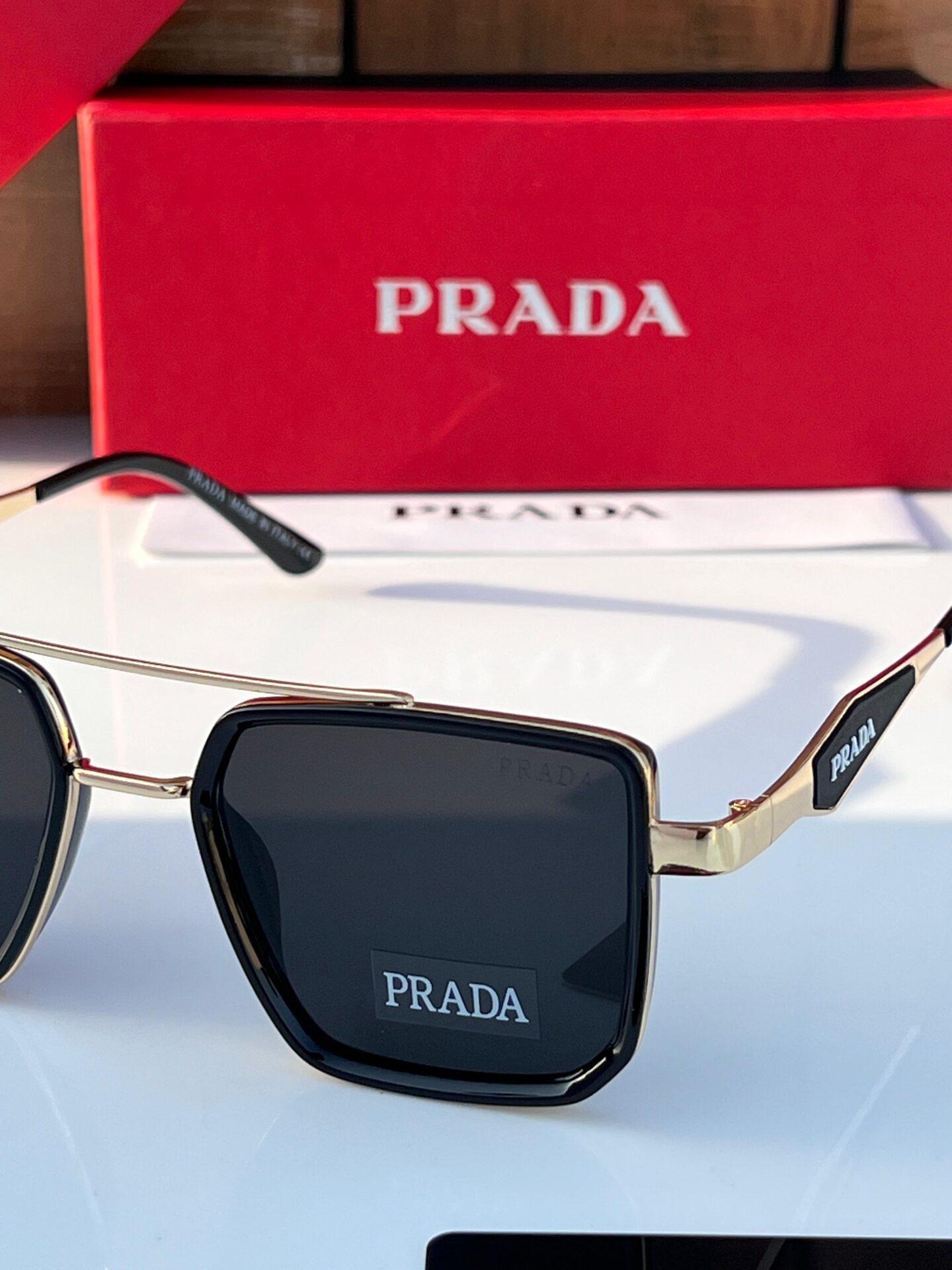 Buy First Copy Prada Square Sunglasses For Men - Master Quality 7A Mirror at Lowest Price Online India