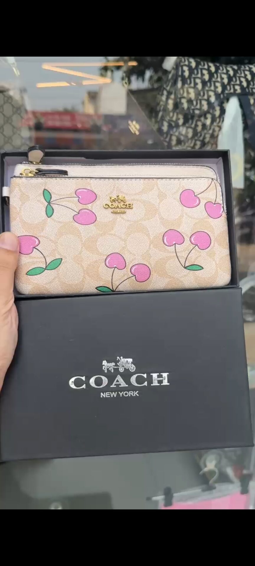 Buy First Copy Coach Signature Wristlet Women’s Pouch - Master Quality 7A Mirror at Lowest Price Online India