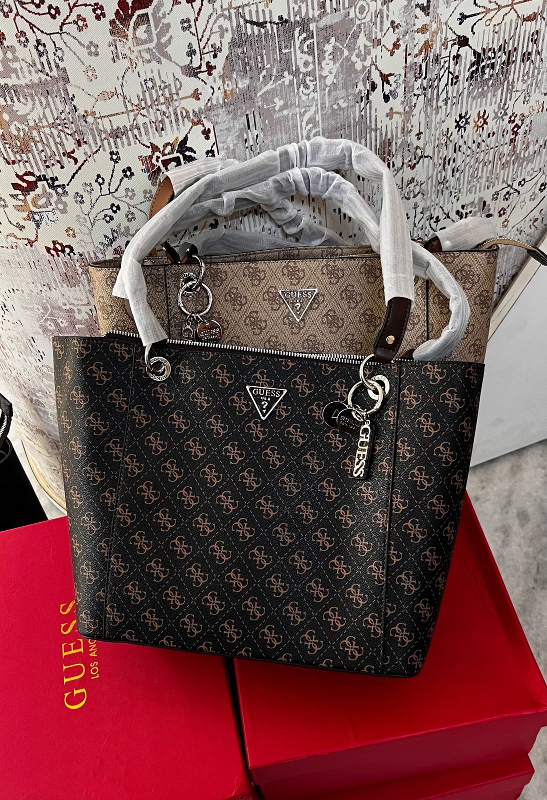 Buy First Copy Guess Noelle Book Tote Bag For Women - Master Quality 7A Mirror at Lowest Price Online India