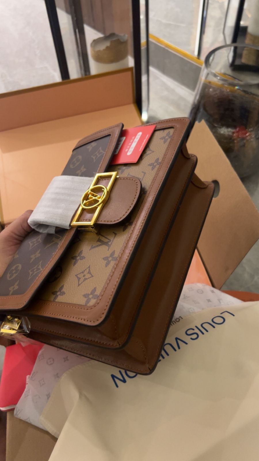 Buy First Copy Louis Vuitton Dauphine Genuine Calf Leather Bag - Master Quality 7A Mirror at Lowest Price Online India