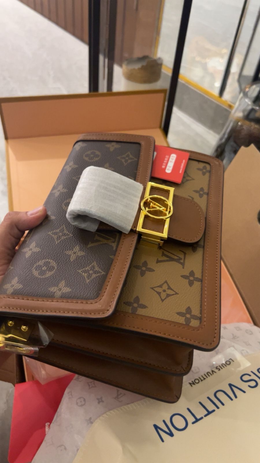 Buy First Copy Louis Vuitton Dauphine Genuine Calf Leather Bag - Master Quality 7A Mirror at Lowest Price Online India
