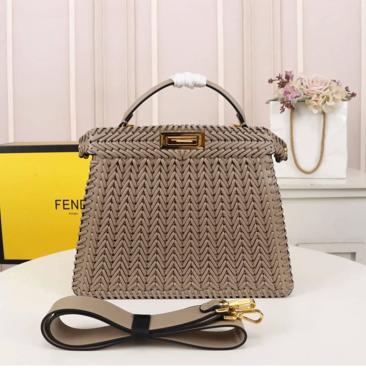 Buy First Copy Fendi Peekaboo Tote bag For Women - Master Quality 7A Mirror at Lowest Price Online India