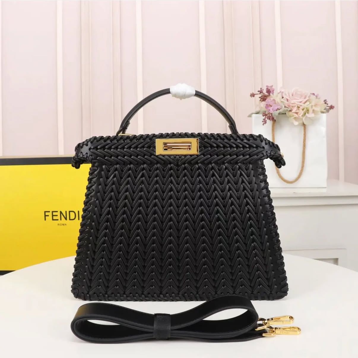 Buy First Copy Fendi Peekaboo Tote bag For Women - Master Quality 7A Mirror at Lowest Price Online India