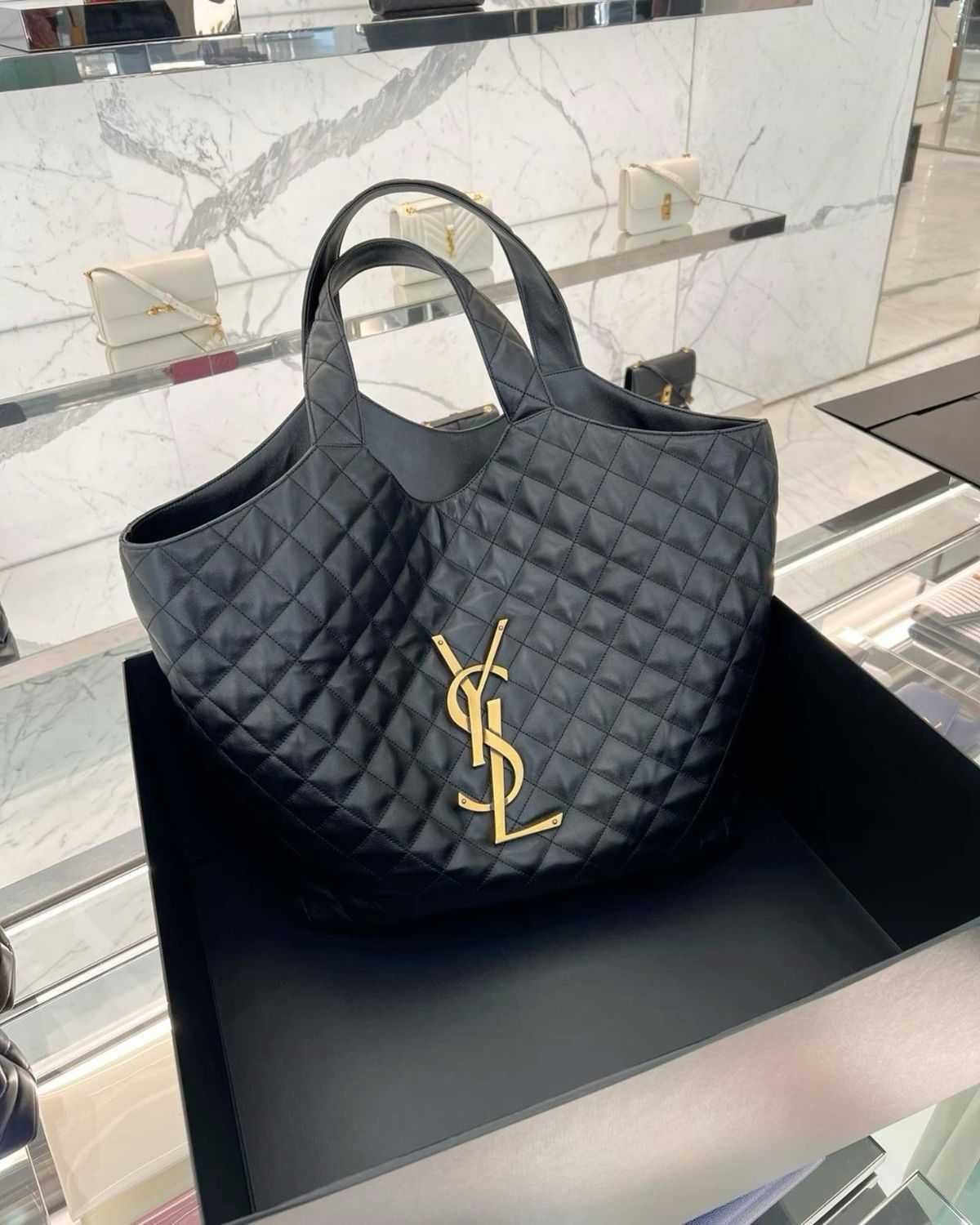 Buy First Copy YSL Yves Saint Laurent Quilted Tote Bag For Women - Master Quality 7A Mirror at Lowest Price Online India