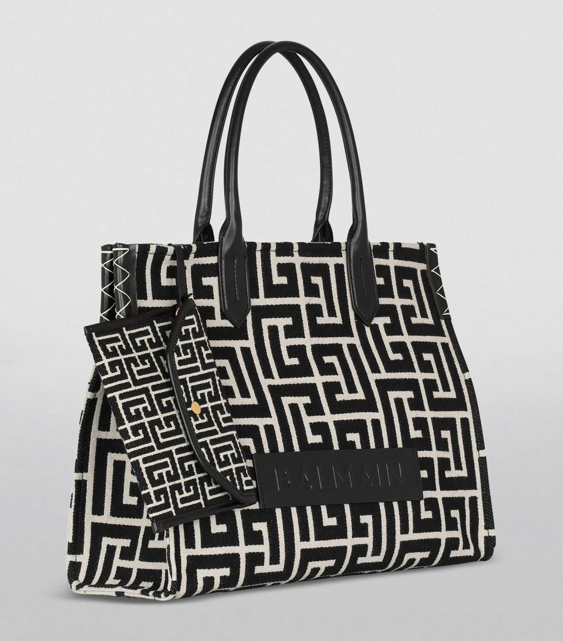 Buy First Copy Balmain Sac Cabas B-ARMY 42 en JACQUARD Tote Bag - Master Quality 7A Mirror at Lowest Price Online India