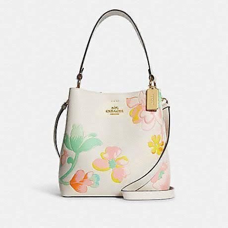 Buy First Copy Coach Originals Embossed Bucket with Dreamy Land Floral Print Women’s Tote Bag - Master Quality 7A Mirror at Lowest Price Online India