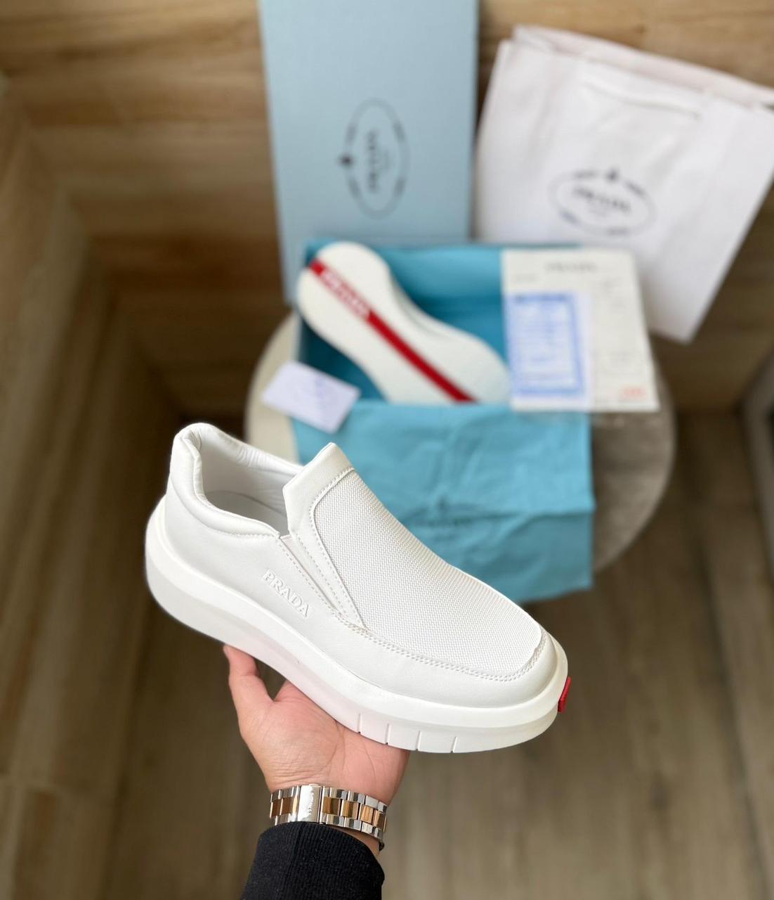 Buy First Copy Prada Millan Slip-on Sneakers For Men - Master Quality 7A Mirror at Lowest Price Online India