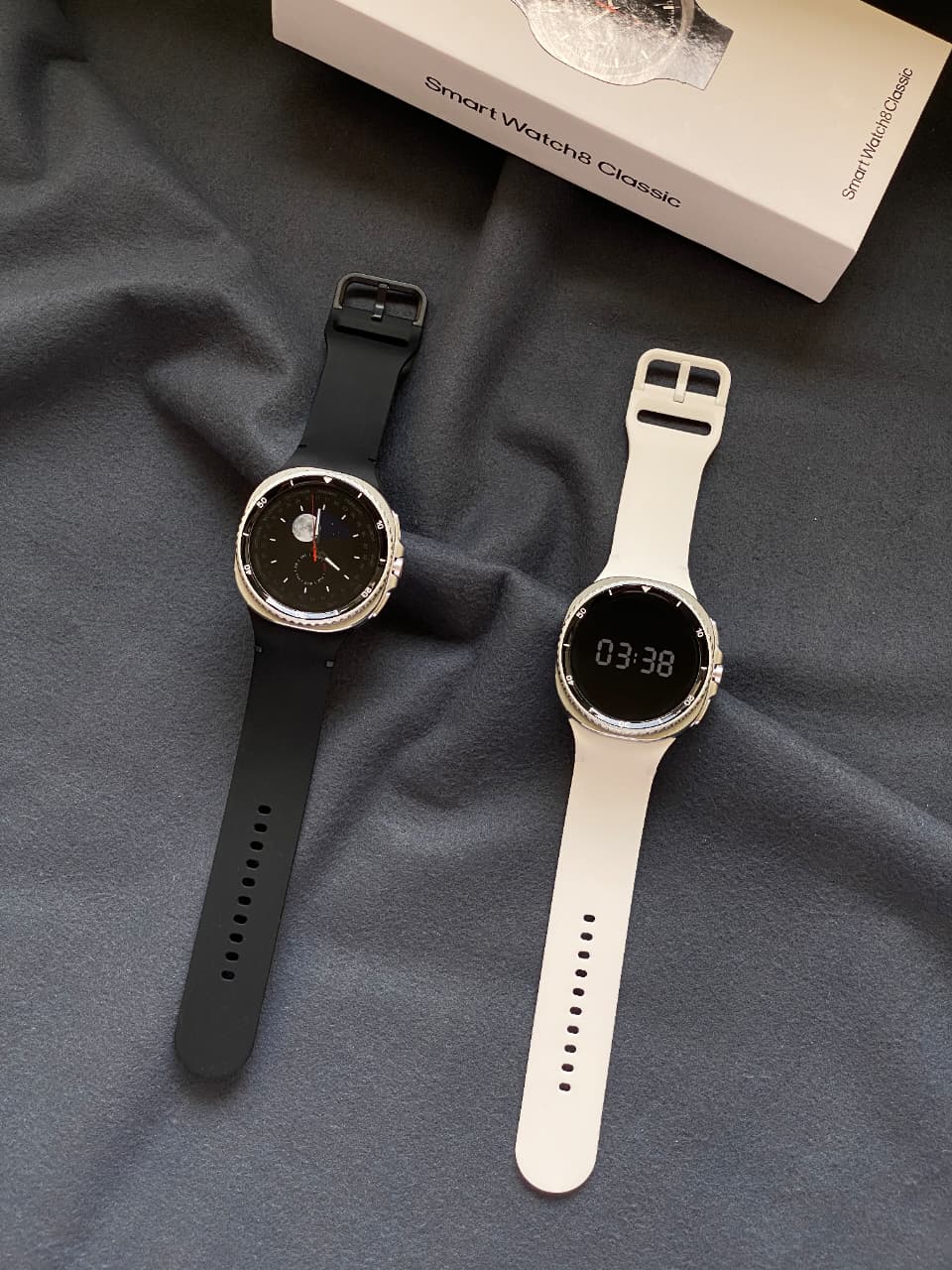 Buy First Copy Samsung Galaxy Watch8 Classic - 8th Gen 1:1 Replica – additional view showing authentic design. Cash on Delivery available, Free shipping across India, Pan India delivery, 1:1 master replica with original box