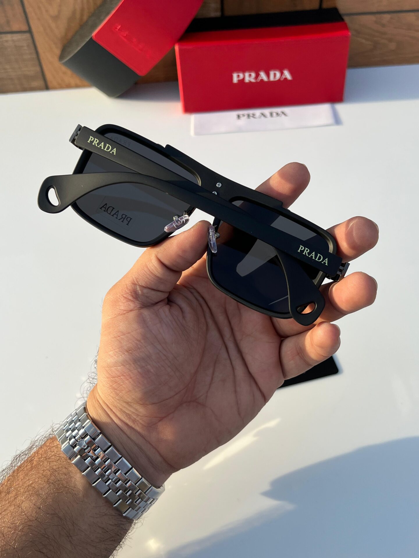 Buy First Copy Prada Square Men’s Sunglasses - Master Quality 7A Mirror at Lowest Price Online India