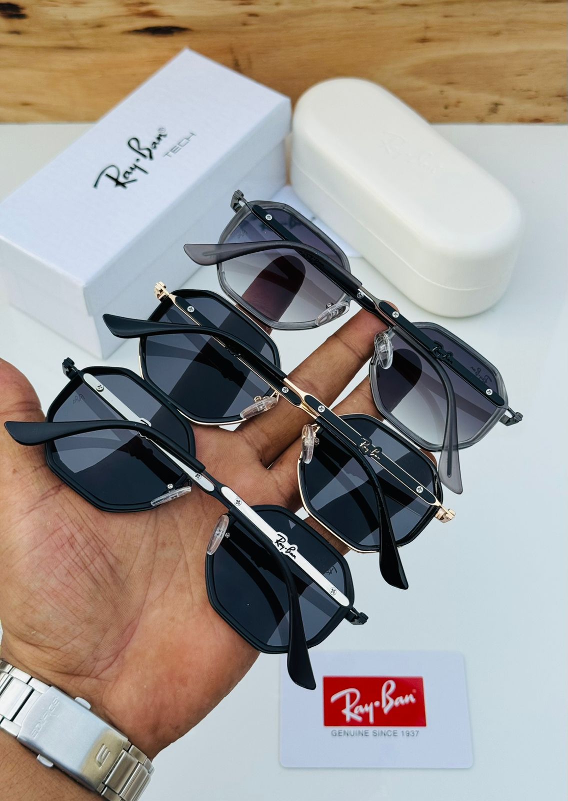Buy First Copy Ray Ban Octagon Tech Series Men’s Sunglasses - Master Quality 7A Mirror at Lowest Price Online India