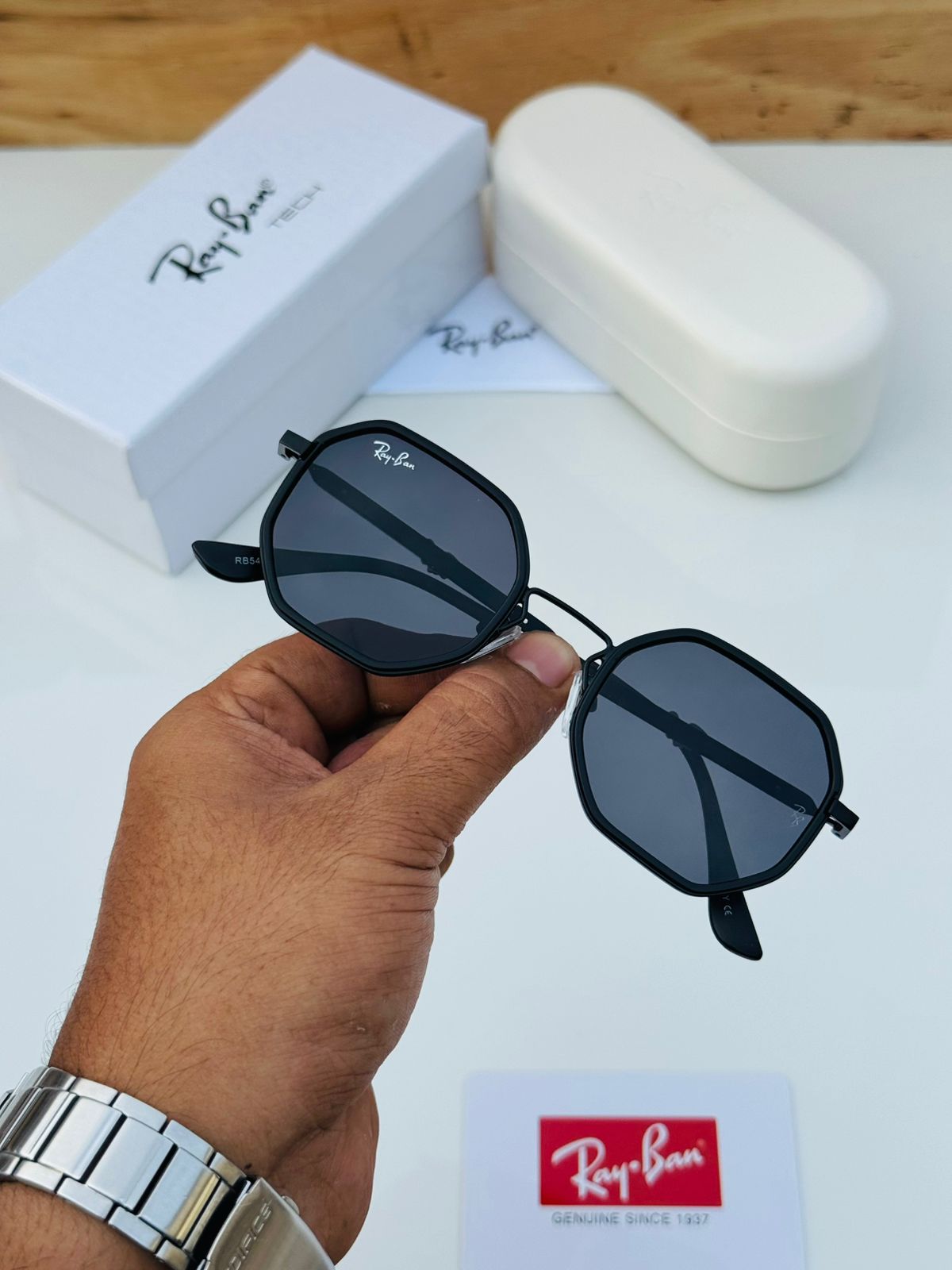 Buy First Copy Ray Ban Octagon Tech Series Men’s Sunglasses - Master Quality 7A Mirror at Lowest Price Online India
