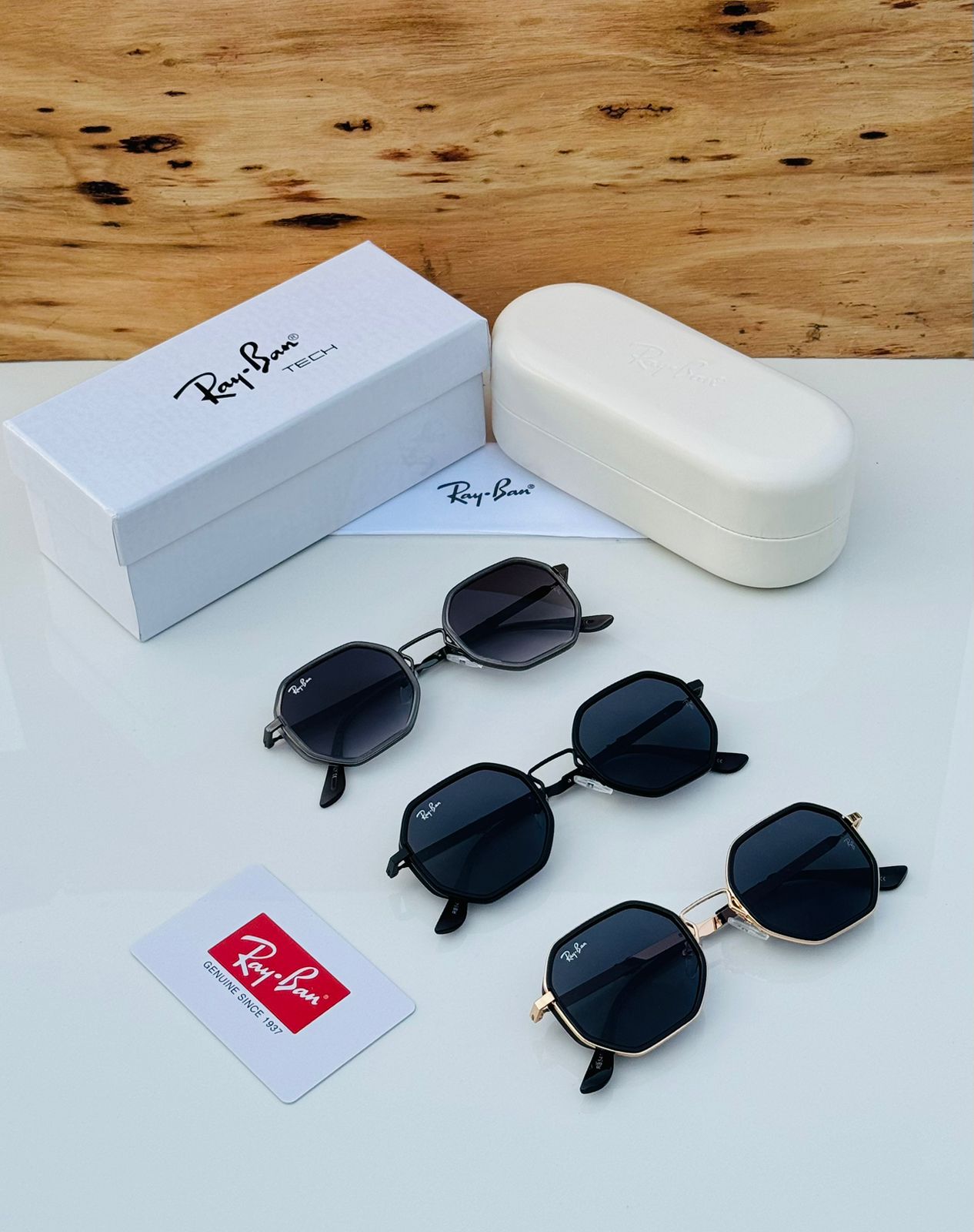 Buy First Copy Ray Ban Octagon Tech Series Men’s Sunglasses - Master Quality 7A Mirror at Lowest Price Online India