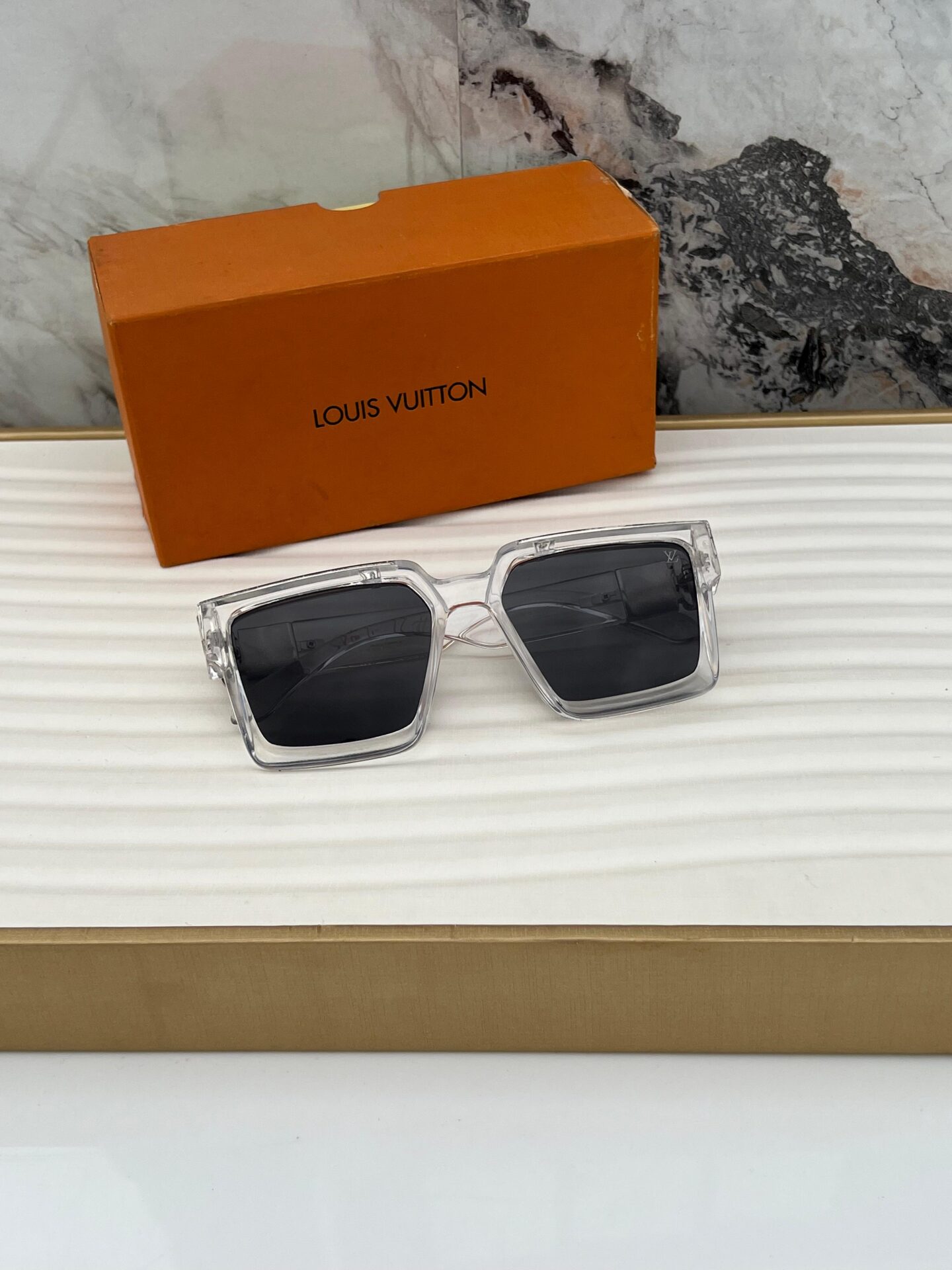Buy First Copy Louis Vuitton Transparent Square Men’s Sunglasses - Master Quality 7A Mirror at Lowest Price Online India