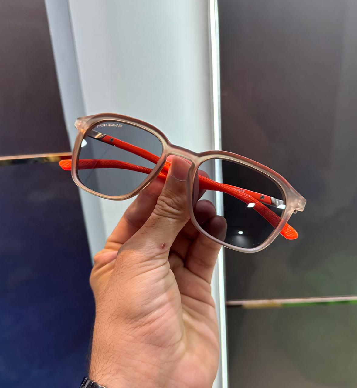 Buy First Copy Oakley Transparent Brown/Orange Wayfarer Men’s Sunglasses - Master Quality 7A Mirror at Lowest Price Online India