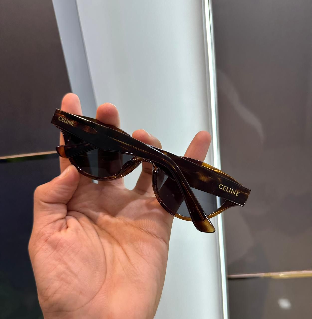 Buy First Copy Celine Oval Brown Havana Women Sunglasses - Master Quality 7A Mirror at Lowest Price Online India