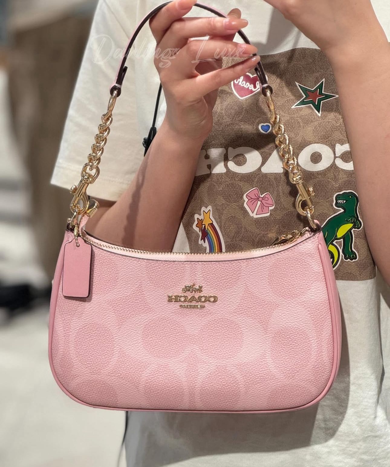 Buy First Copy COACH Teri Women Sling Bag – Pink - Master Quality 7A Mirror at Lowest Price Online India