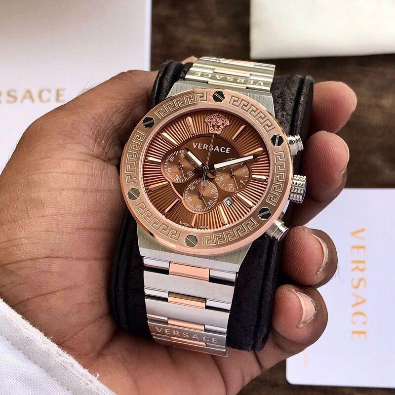 Buy First Copy Versace Chronograph Men’s Watch 40mm - Master Quality 7A Mirror at Lowest Price Online India