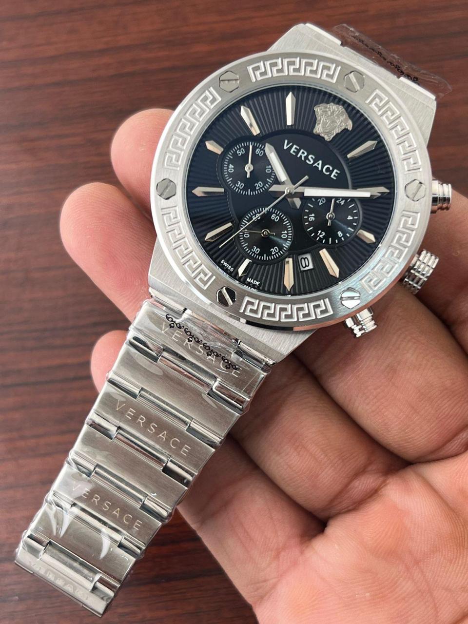 Buy First Copy Versace Chronograph Men’s Watch 40mm - Master Quality 7A Mirror at Lowest Price Online India