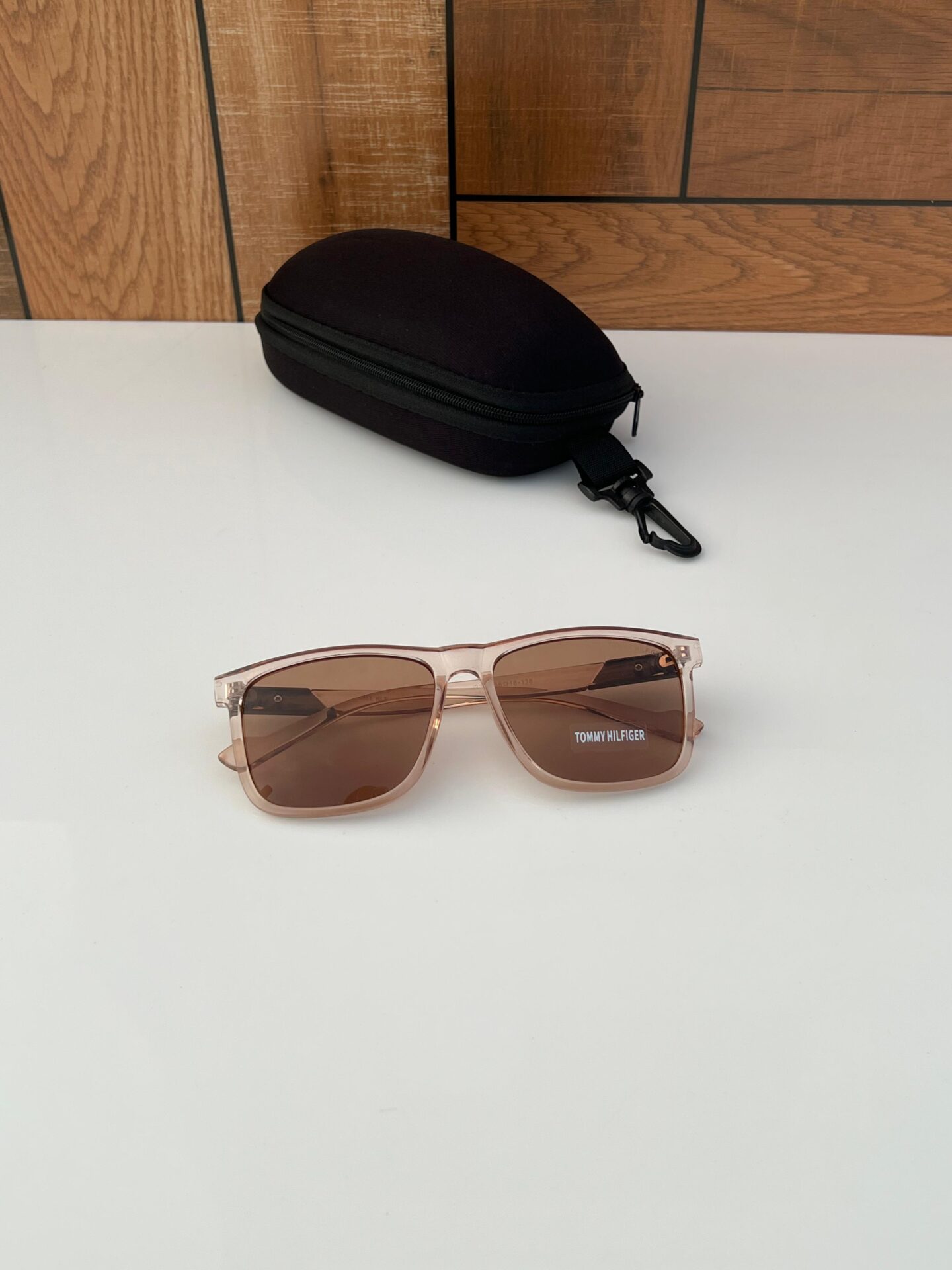 Buy First Copy Tommy Hilfiger Transparent brown square acetate frame Men’s Sunglasses - Master Quality 7A Mirror at Lowest Price Online India