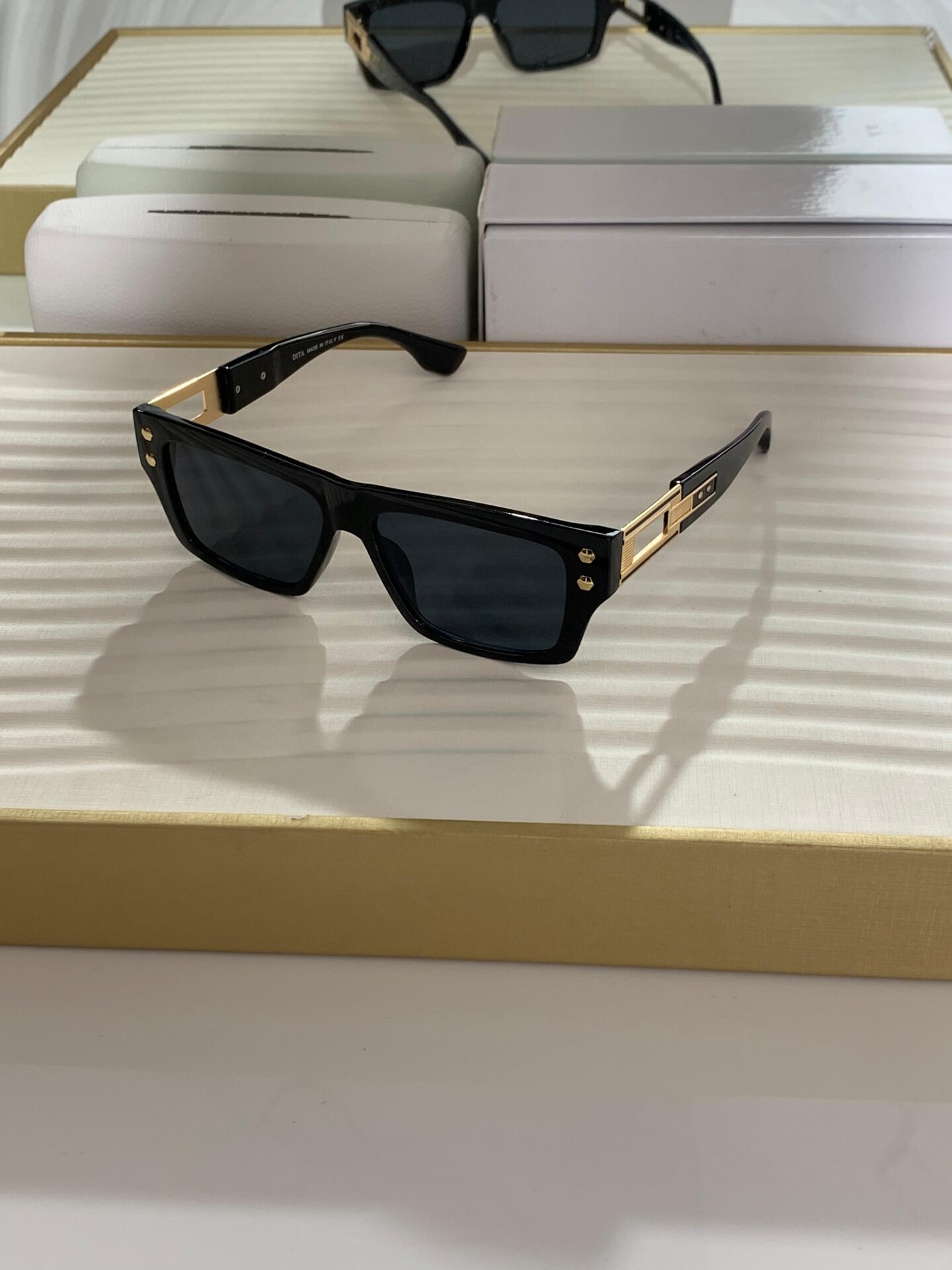 Buy First Copy DITA Men’s Sunglasses Gold & Black Edition - Master Quality 7A Mirror at Lowest Price Online India