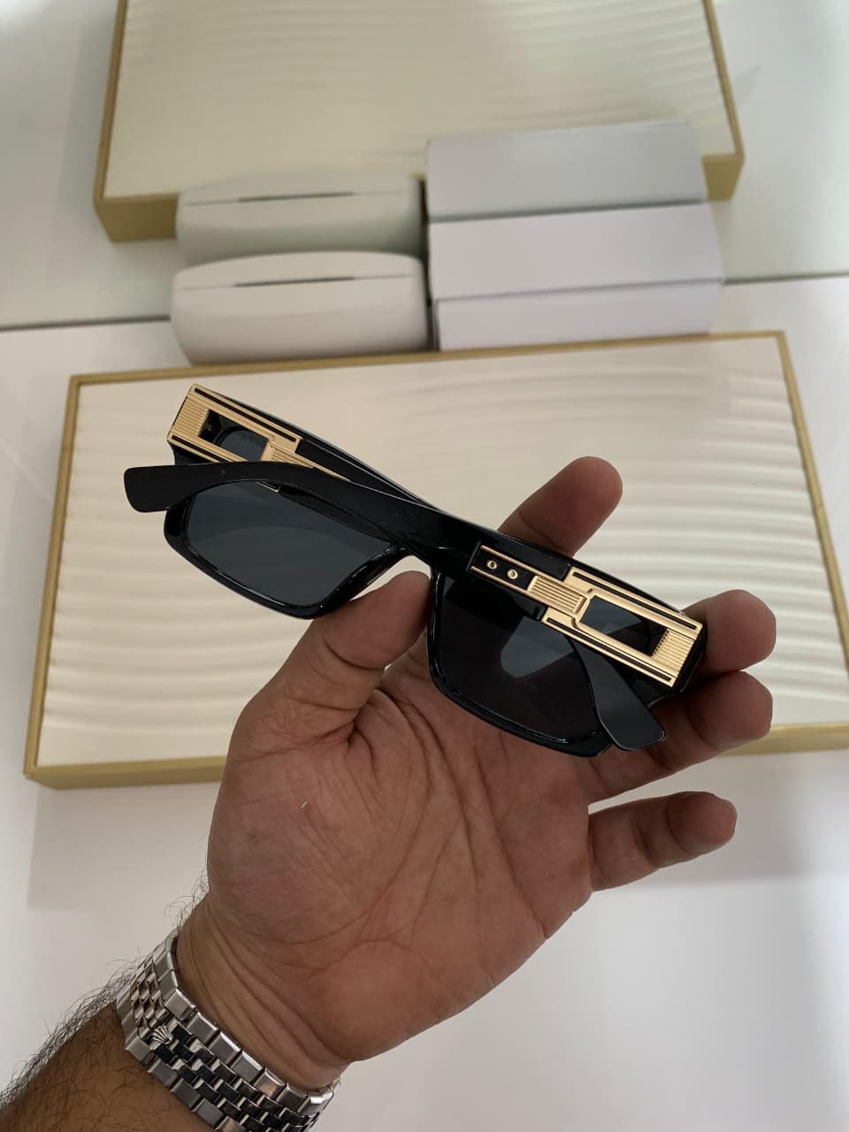 Buy First Copy DITA Men’s Sunglasses Gold & Black Edition - Master Quality 7A Mirror at Lowest Price Online India