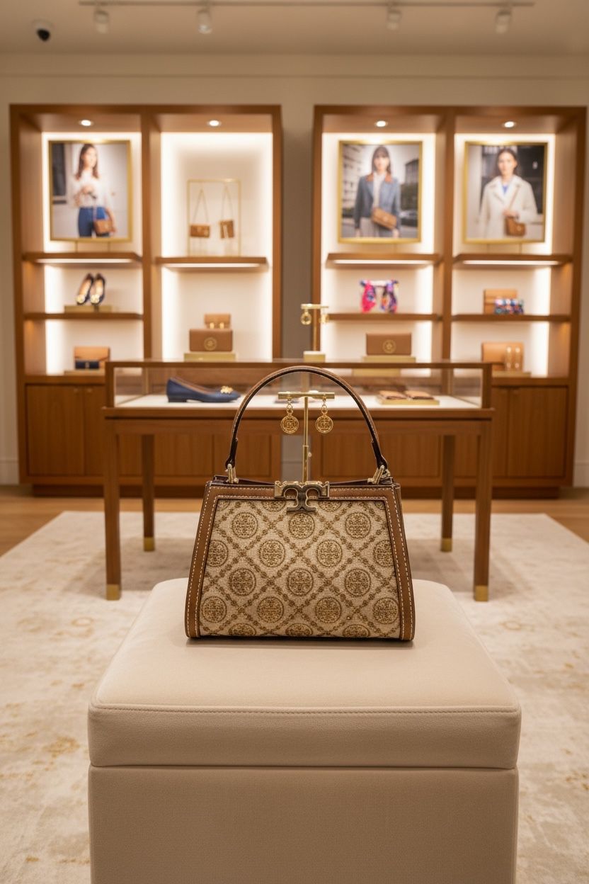 Buy First Copy Tory Burch T-Logo Monogram Studded Edition Women’s Handbag - Master Quality 7A Mirror at Lowest Price Online India